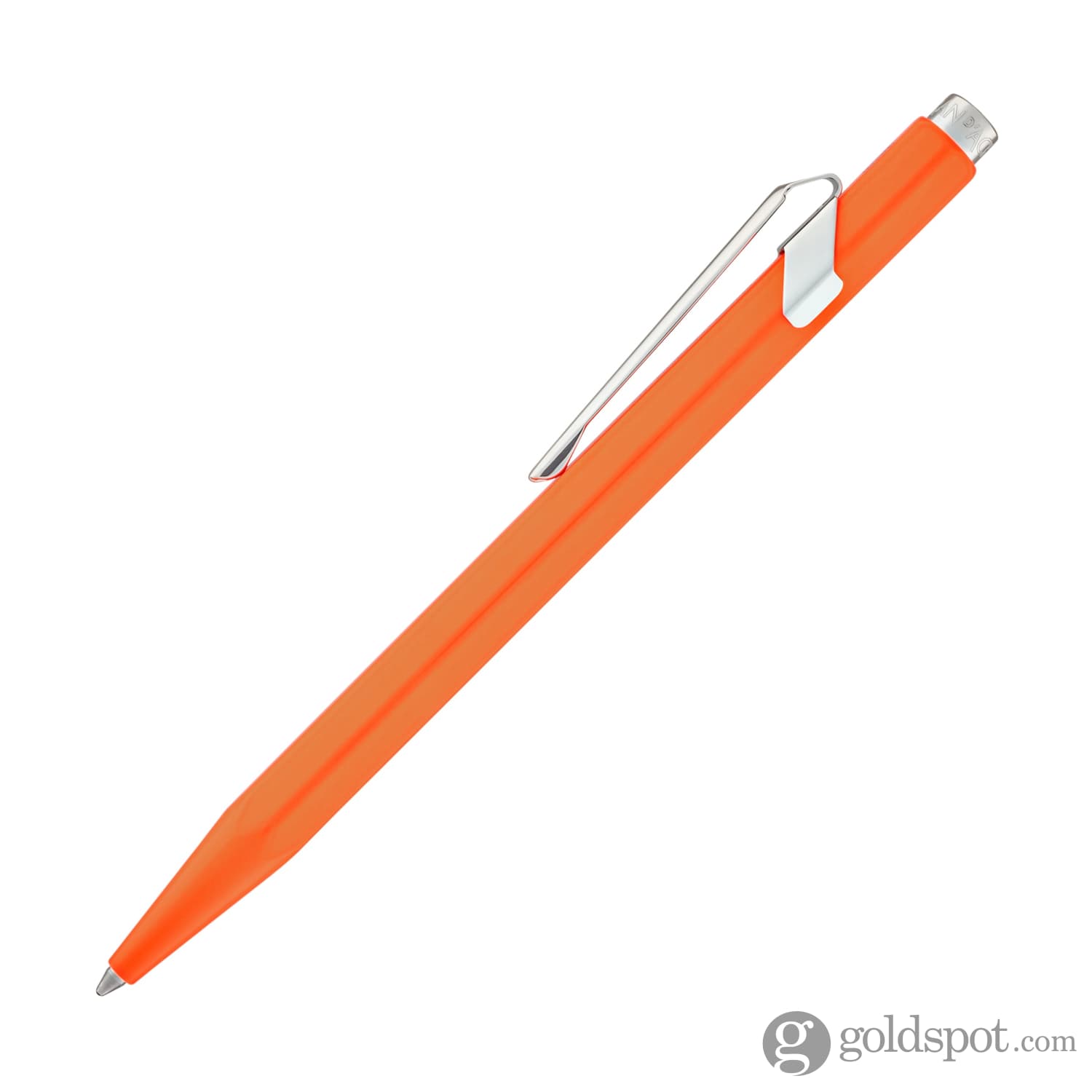Premium Caran d'Ache 849 Metal Ballpoint Pen - Fluorescent Orange | Luxury Writing Instrument for Office, Gifts & Signature Signing