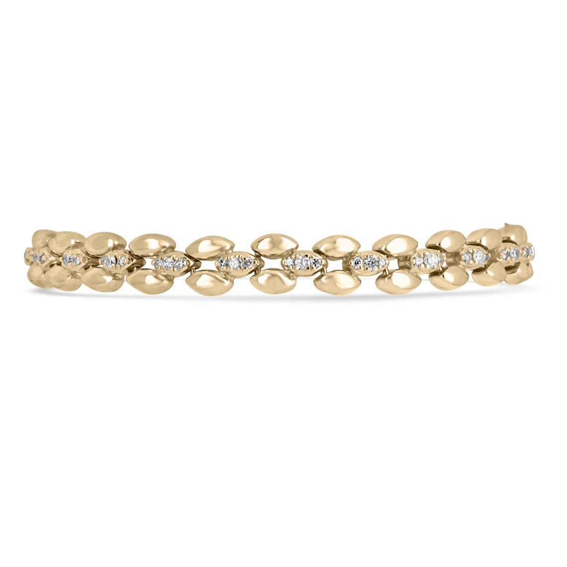 0.69tcw Natural Diamond Pave 14K Gold Bracelet for Women - Elegant Tennis Bracelet for Everyday Wear, Gift & Special Occasions