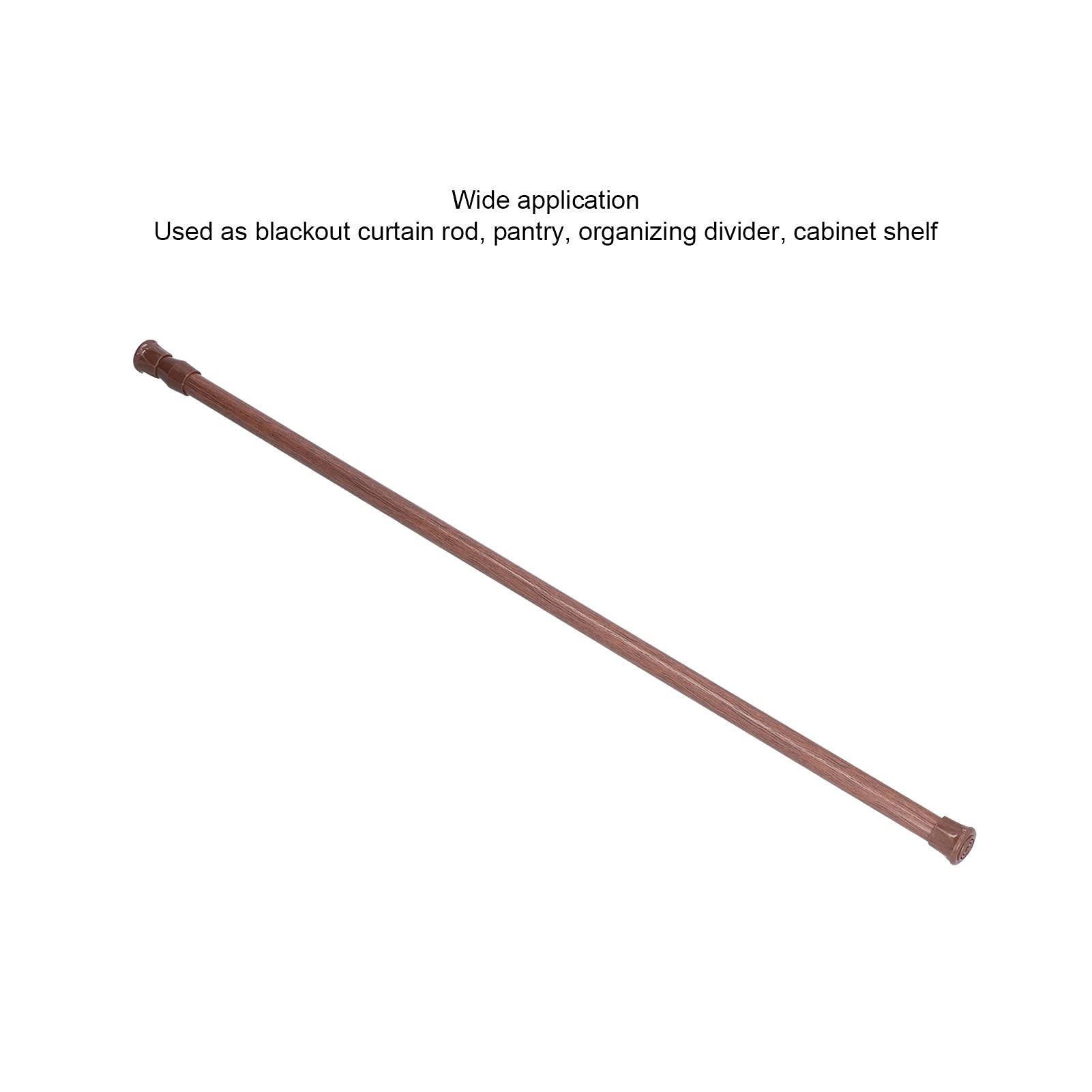 Durable Telescopic Curtain Rod - Adjustable Blackout Curtain Pole for Pantry, Cabinet & Shelf Organizer | Perfect for Home, Office & Room Dividers