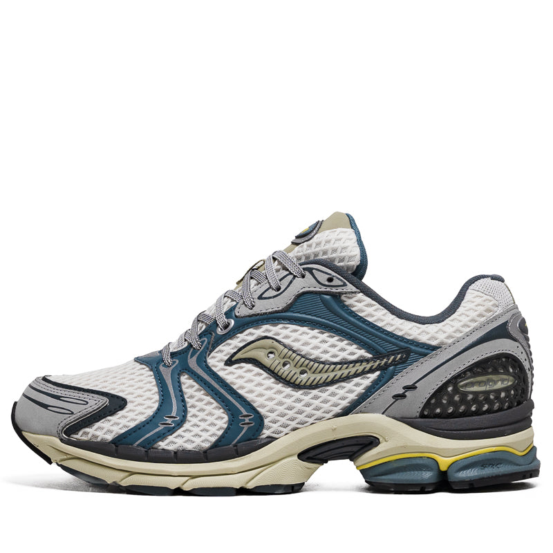 Saucony Progrid Triumph 4 Running Shoes for Men - Ice/Orion Blue | Lightweight Cushioned Sneakers for Road Running, Jogging & Gym Workouts