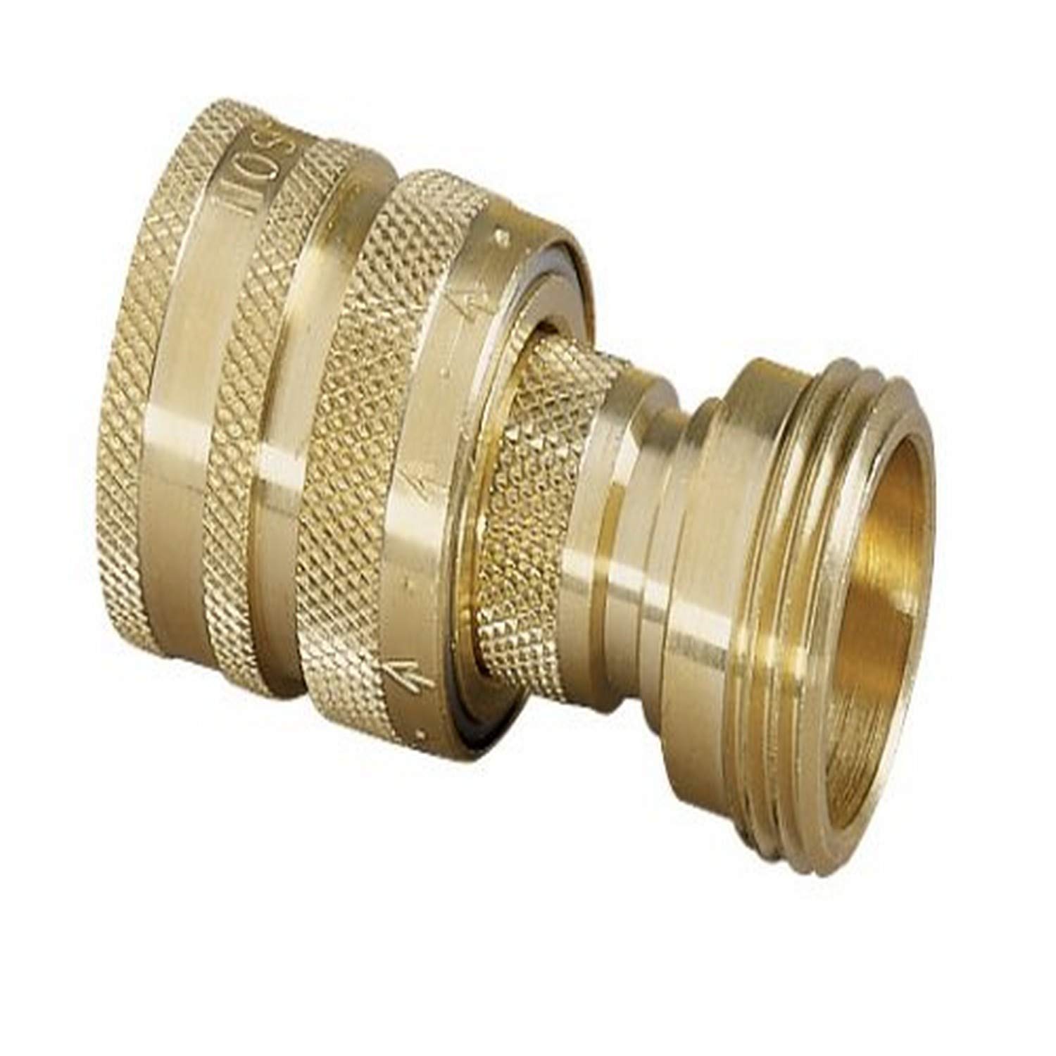 Nelson 50336 Brass Hose Quick Connectors Set - 20 Pack (10 Male & 10 Female) for Garden, RV, and Industrial Water Systems - Durable Leak-Free Fittings for Easy Hose Connections