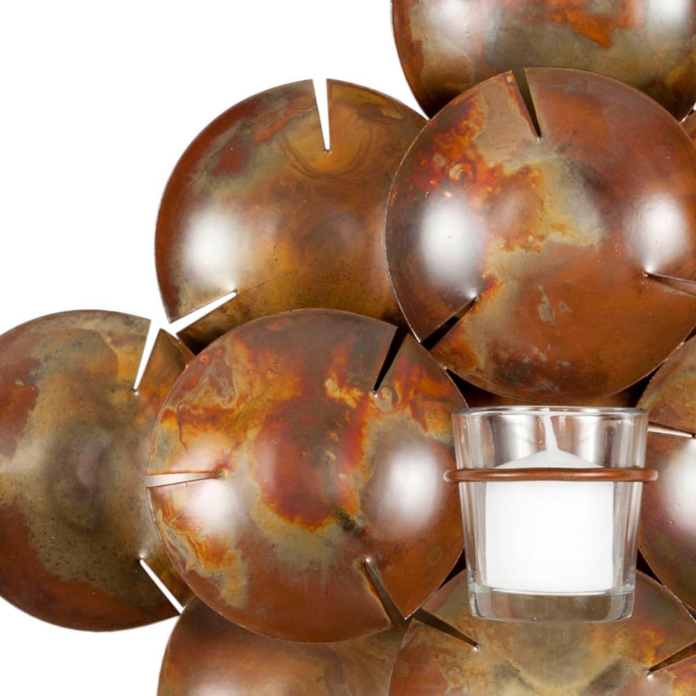 Safavieh Coco Shells Candle Holder Wall Sconce - Coastal Decor Wall Art for Living Room, Bedroom & Bathroom - Boho Beach House Decor