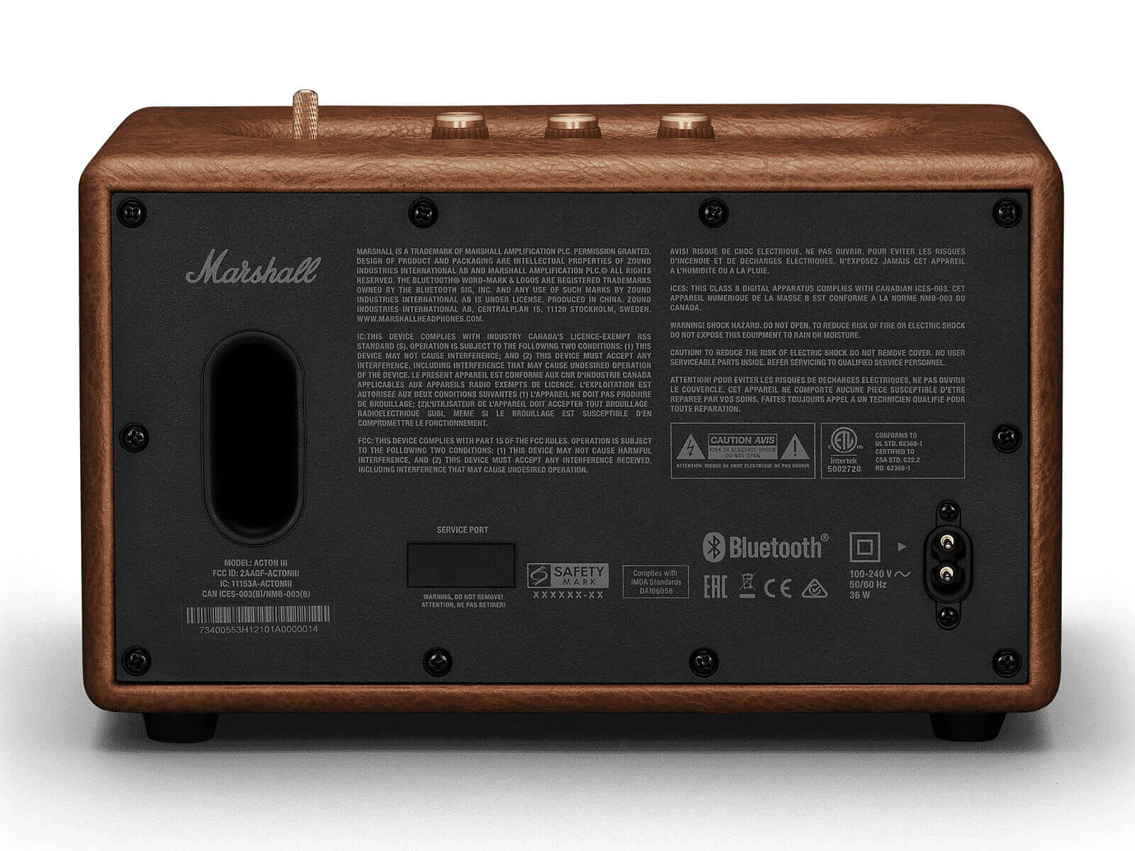 Marshall Acton III Bluetooth Speaker - Premium Portable Wireless Speaker with Rich Bass, Multi-Room Connectivity - Perfect for Home, Office, and Outdoor Use