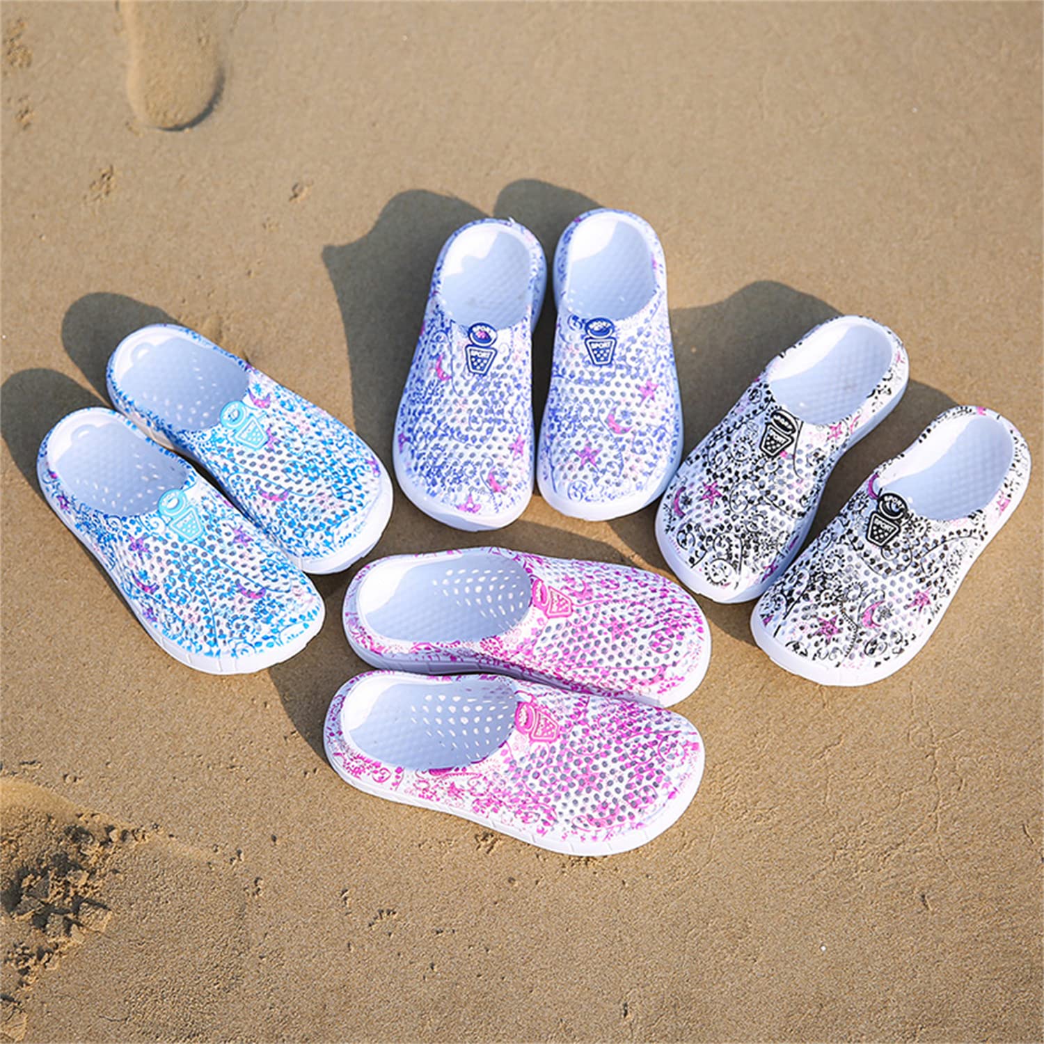**Women's Garden Clogs - Breathable Water Shoes for Beach, Bathing, Walking & Travel - Comfortable Slip-On Footwear for Home, Pool & Outdoor Activities**