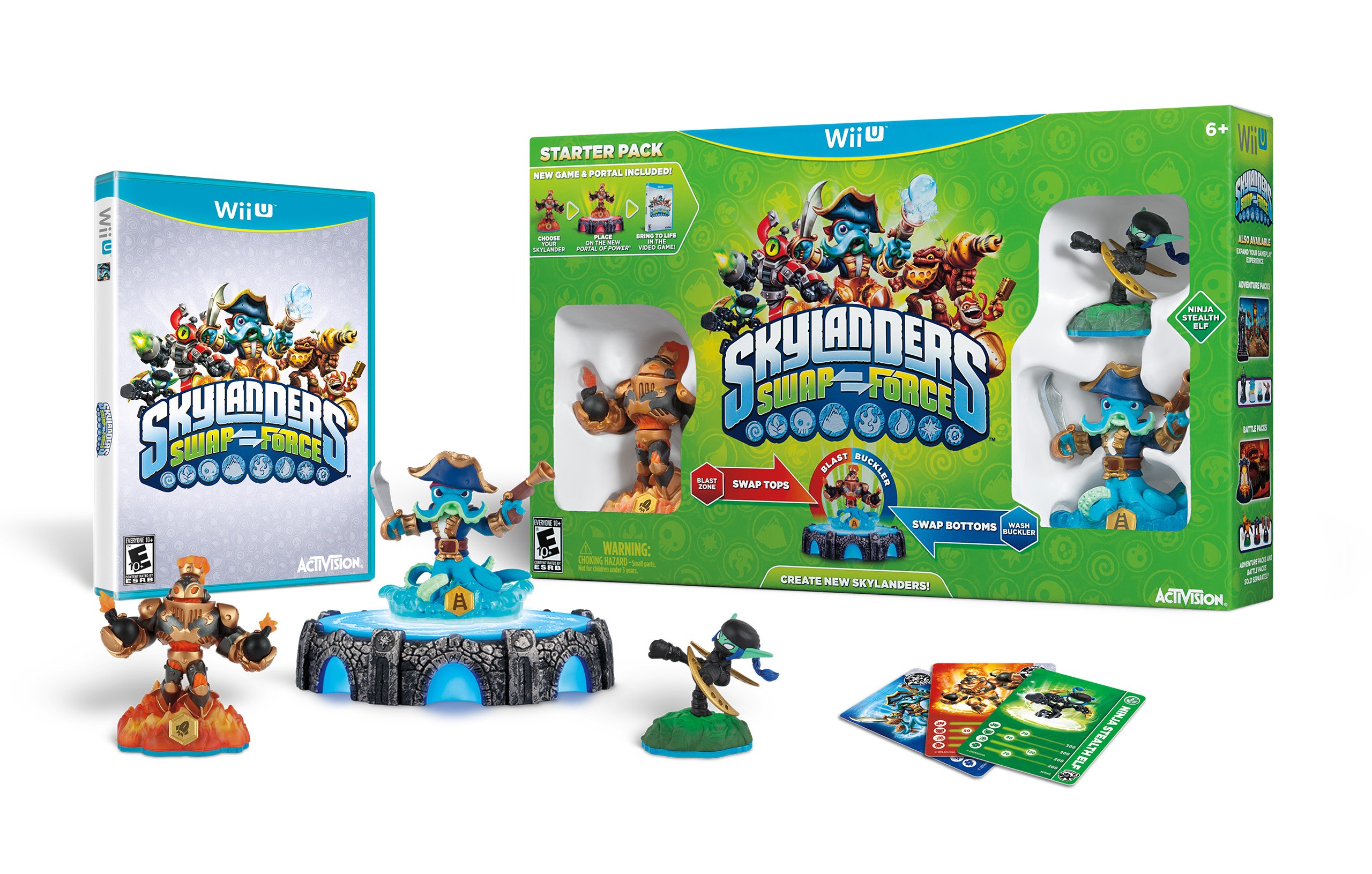 Skylanders SWAP Force Starter Pack for Nintendo Wii U - Interactive Adventure Game for Kids & Family Game Night Fun