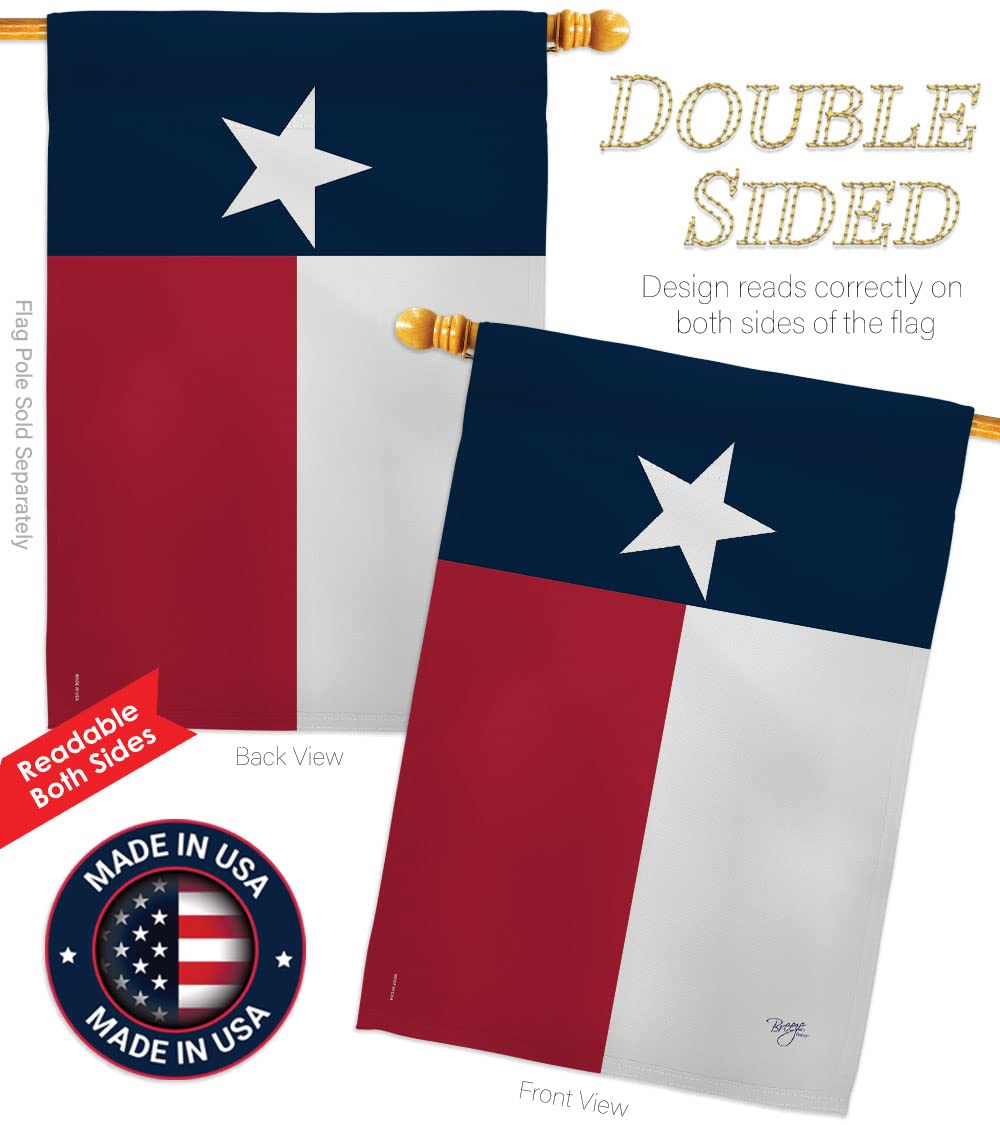 Texas Americana House Flag Set 28x40