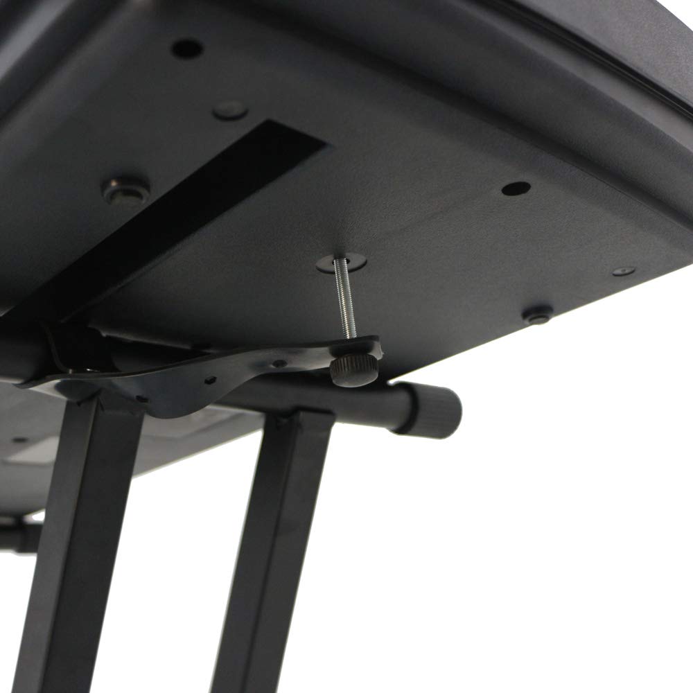 GLARRY Heavy Duty Adjustable Piano Keyboard Stand & Bench - Portable Universal Music Stand for Digital Pianos, Synthesizers (Home Studio, Live Performances, Music Lessons)
