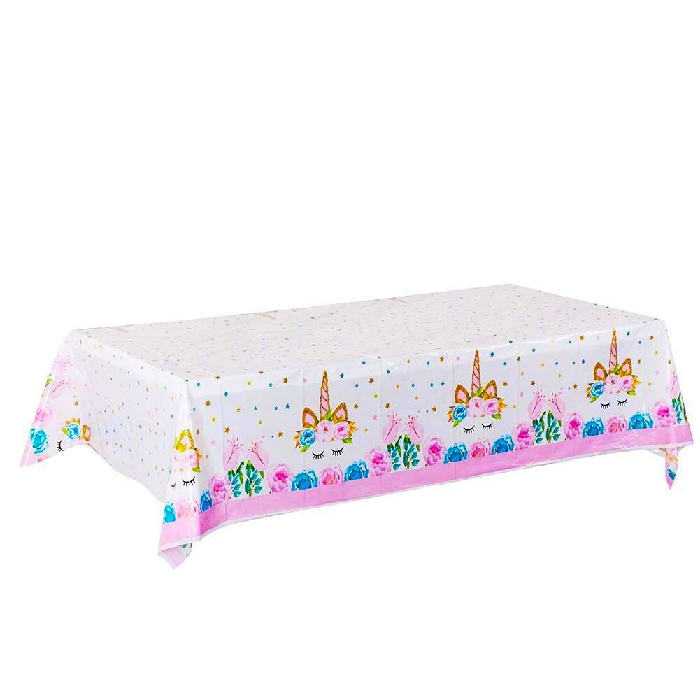 Yarrkc 5 Pack Happy Birthday Plastic Table Covers - Themed Party Tablecloths for Girls, Baby Showers & Celebrations - Perfect for Birthday Parties, Baby Showers & Family Gatherings