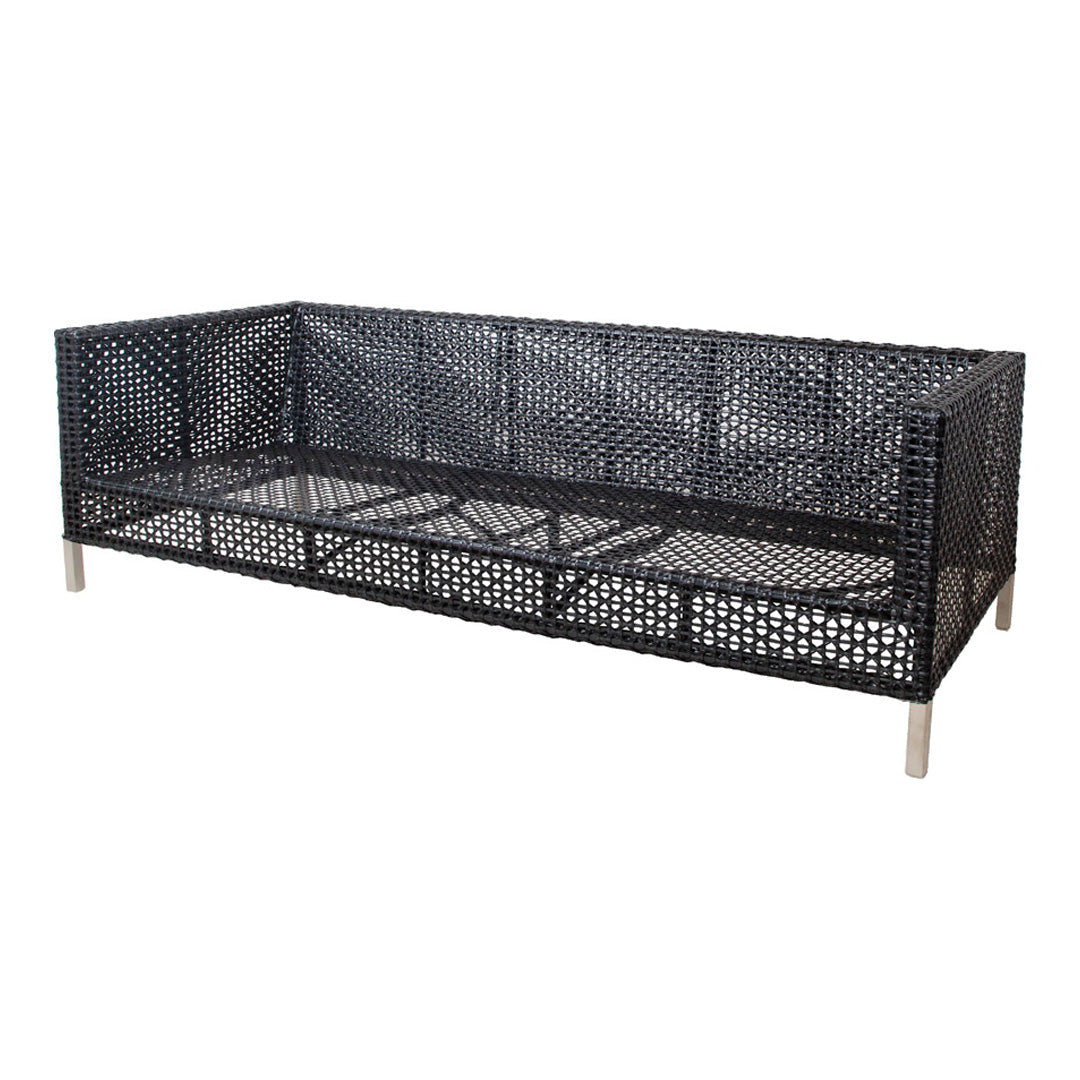 Connect Outdoor 3-Seater Patio Sofa Set - Waterproof Wicker Furniture for Garden, Poolside & Backyard Relaxation