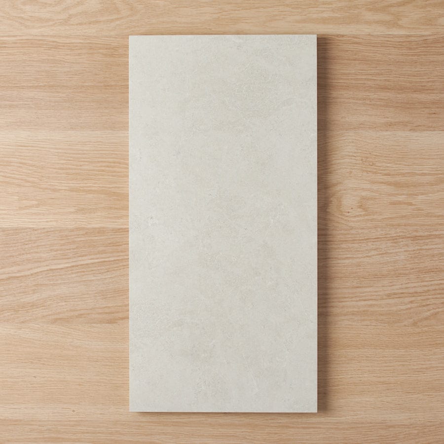 Sydney Matte White Stone Look Tile - Premium Porcelain Floor & Wall Tiles for Kitchen, Bathroom, and Living Room Decoration