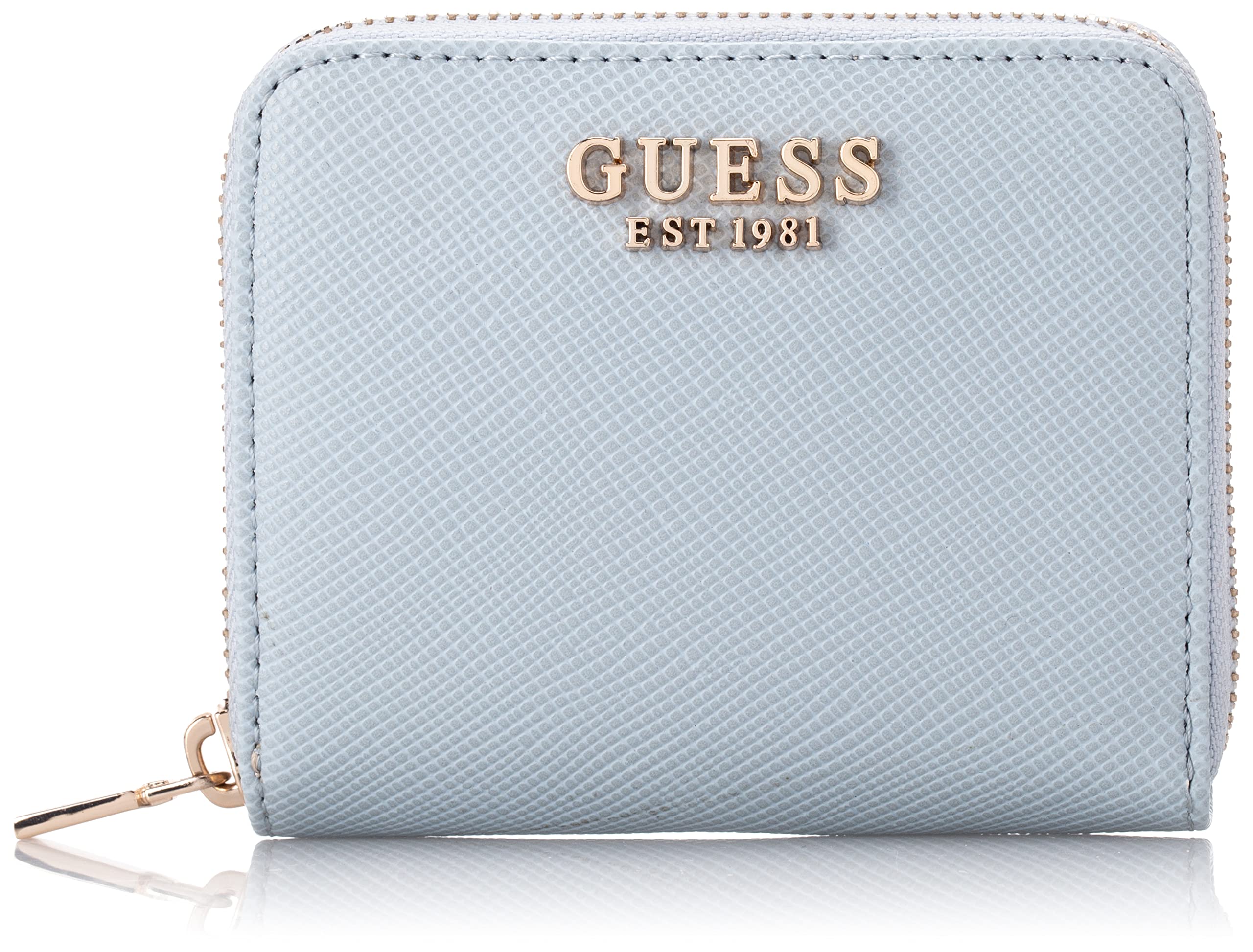 GUESS Women's Laurel Small Zip Around Wallet - Stylish & Compact Leather Wallet for Everyday Use - Perfect for Work, Travel, and Shopping