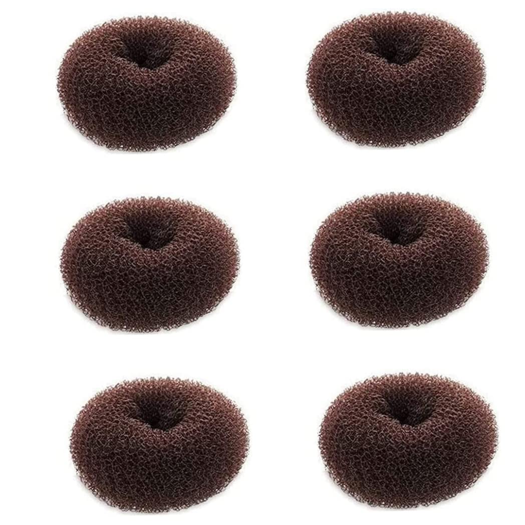 Extra Small Hair Donut Bun Maker for Kids - 6 PCS Mini Chignon Hair Donut Sock Bun Forms for Girls with Short & Thin Hair | Perfect for School, Dance Recitals & Special Occasions