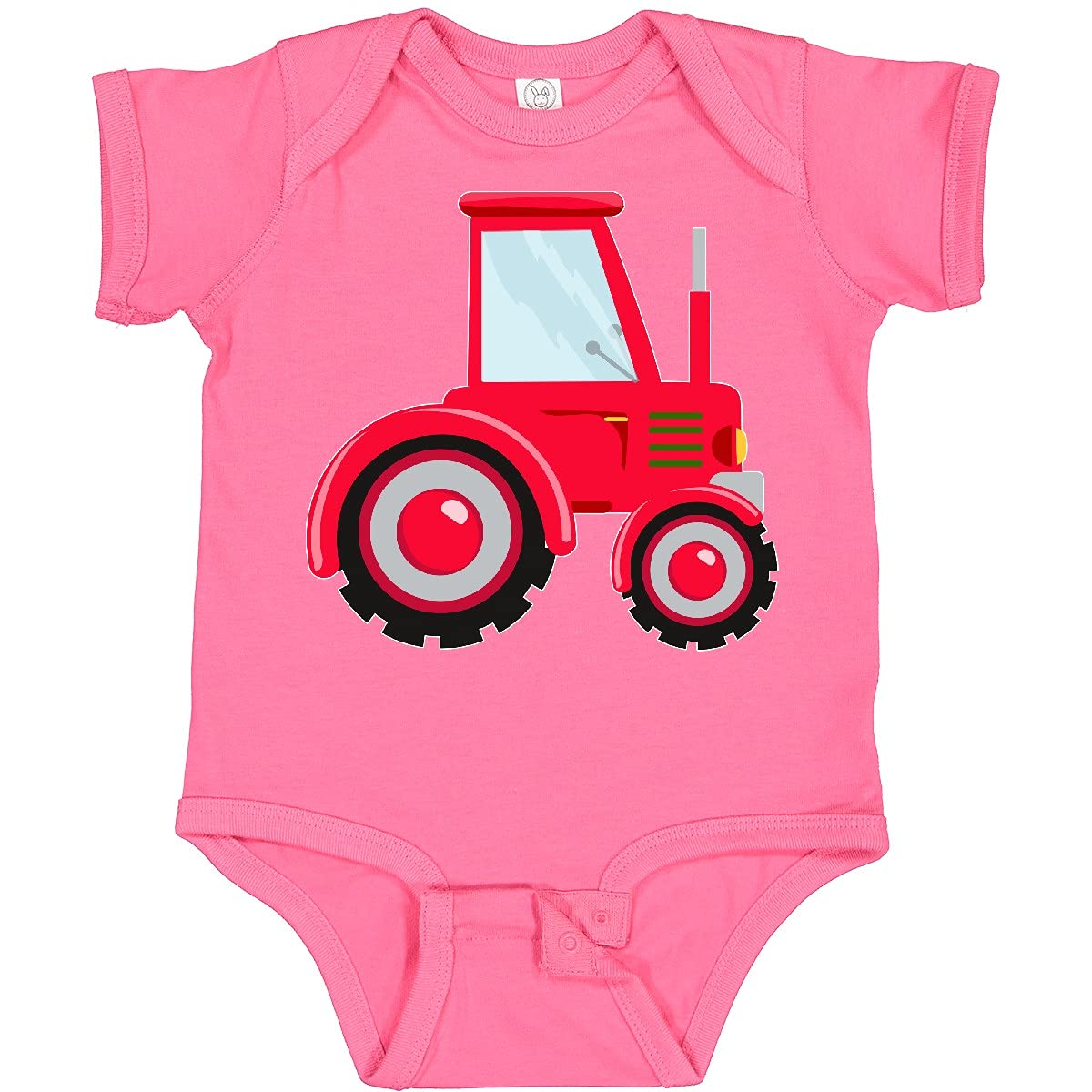 Inktastic Farming Red Tractor Baby Bodysuit - Cute Farm-Themed Onesie for Infants & Toddlers - Perfect for Farm Visits, Family Photos & Everyday Wear