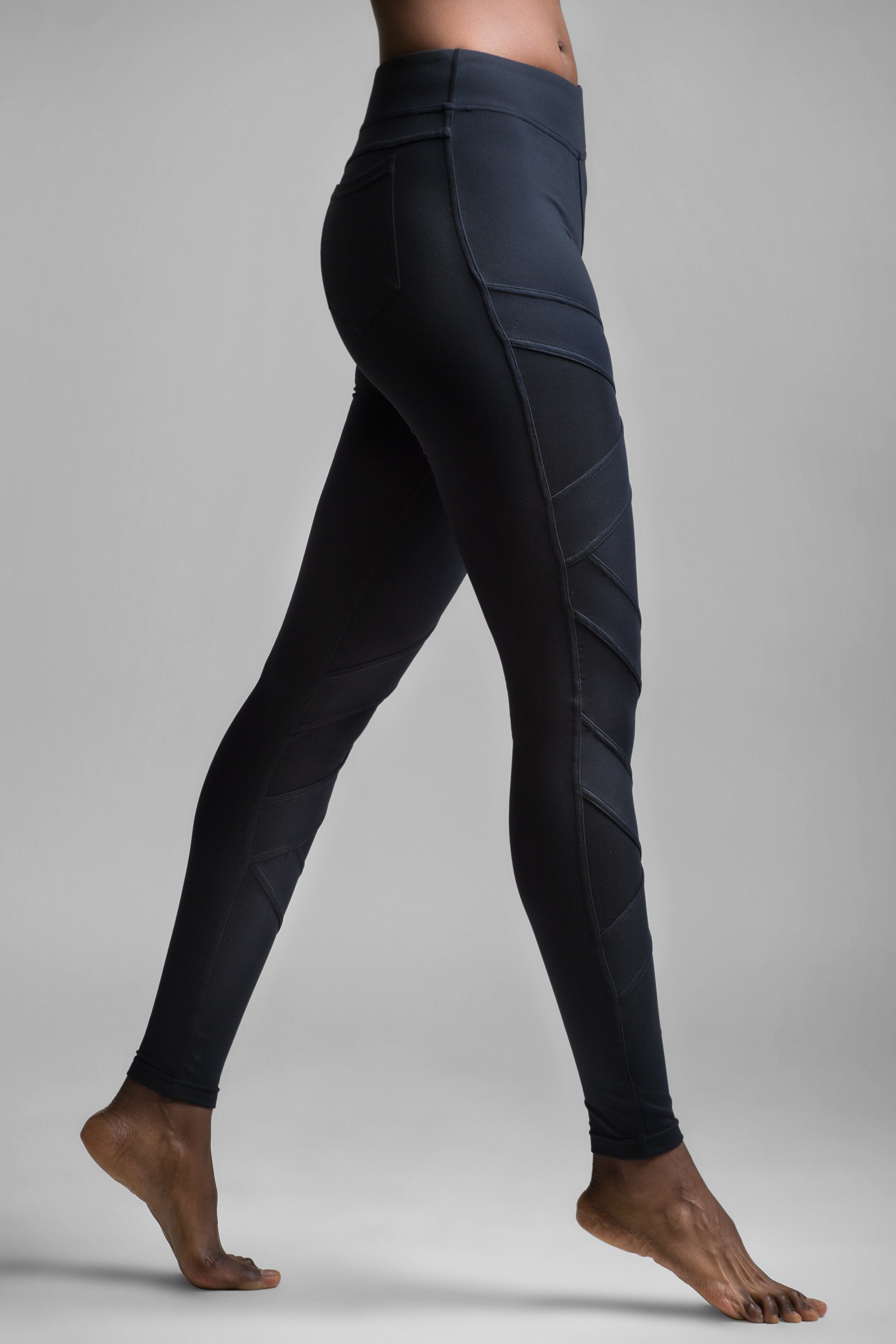 High Waisted Crisp Legging B - Women's Stretchy Yoga Pants for Workout, Running & Lounge Wear - Comfortable Tummy Control Activewear