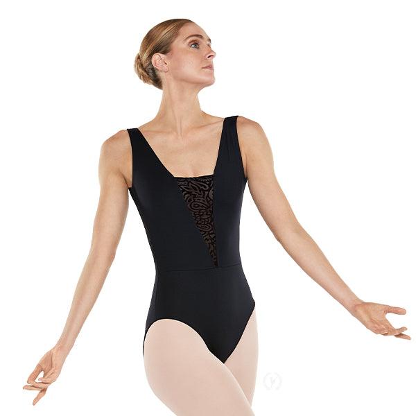 Eurotard Women's Velvet Couture Inset Bodice Leotard - Elegant Dancewear for Ballet, Jazz & Performance - Perfect for Recitals, Competitions & Stage Shows