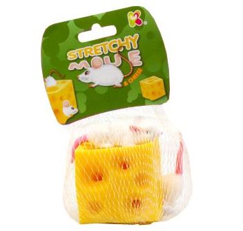 Ergonomic Squeeze Mouse & Cheese Cat Toy - Fun Interactive Play for Kittens & Adult Cats - Perfect for Stress Relief & Bonding Time