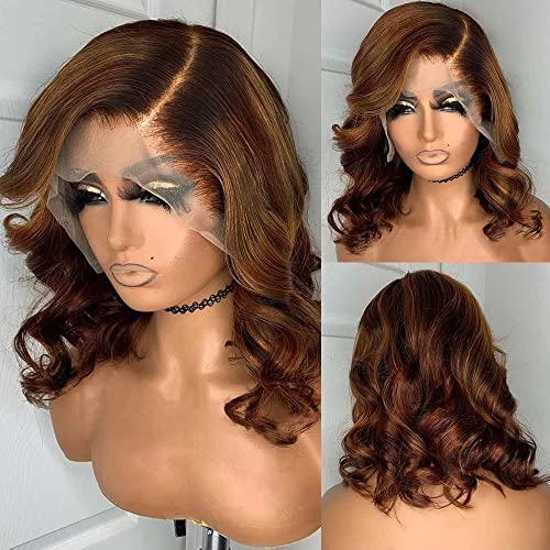 1b30 Brown 13X6 lace front wig