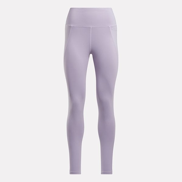 Reebok Women's Lux High Rise Purple Tight Leggings - Workout, Yoga & Running - Comfortable & Stylish Activewear