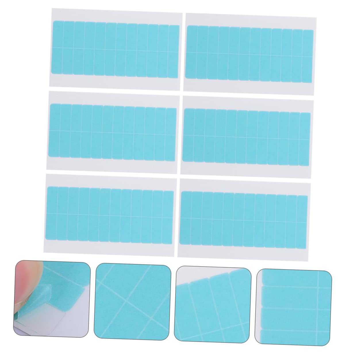 6 Sheets Double Sided Invisible Hair Extension Tape - Strong Adhesive for Lace Wigs & PU Extensions | Secure, Comfortable Hold for Daily Wear & Special Occasions