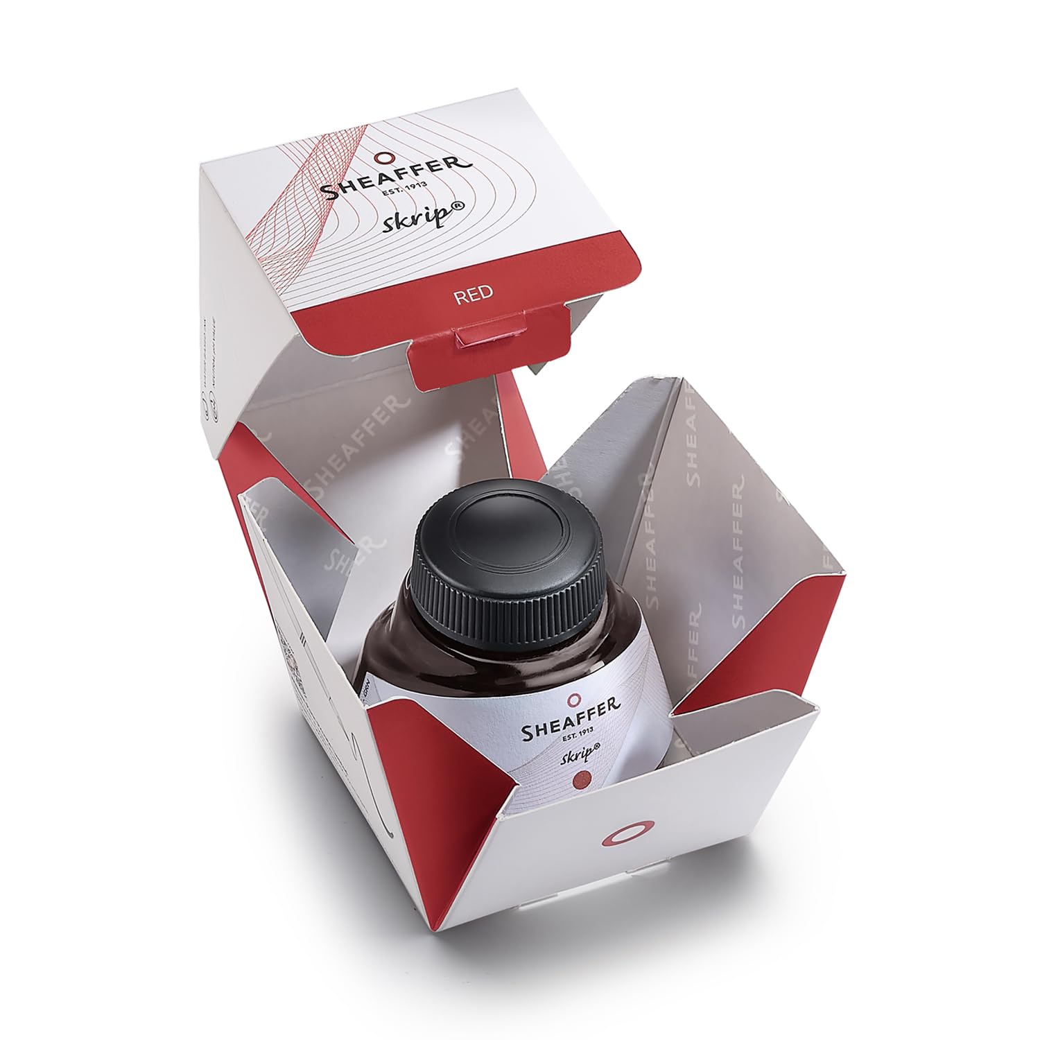 Sheaffer Skrip Ink Bottle - Premium Red Fountain Pen Ink for Writing, Calligraphy & Art - Ideal for Journals, Letters & Creative Projects