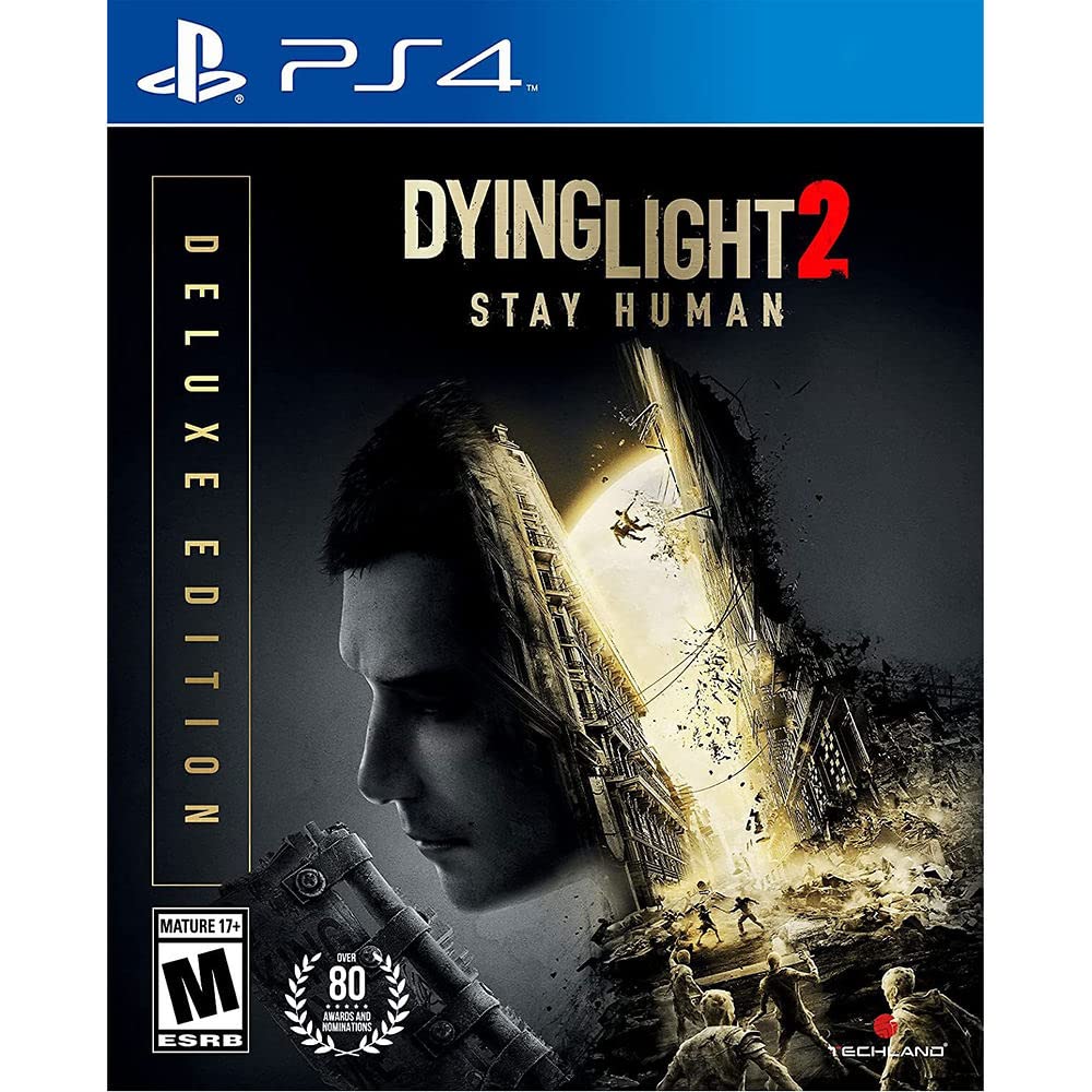 Dying Light 2 Stay Human (Deluxe Edition) - PS4 Game | Action RPG, Open World Zombie Survival | Perfect for Horror Fans & Nighttime Gaming Sessions