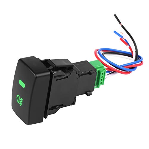5 Pin Black Plastic Car Fog Light Switch - Compatible with Honda Civic, Accord, CRV - Durable Push Button for Enhanced Night Driving Safety