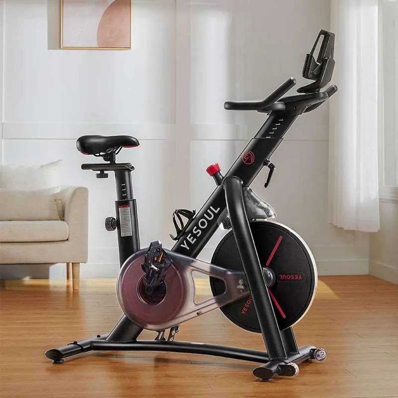 Yesoul S3 Bluetooth Indoor Cycling Bike - Ultra Quiet Magnetic Resistance Exercise Bike for Home Gym - Perfect for Cardio Workouts & Fitness Training