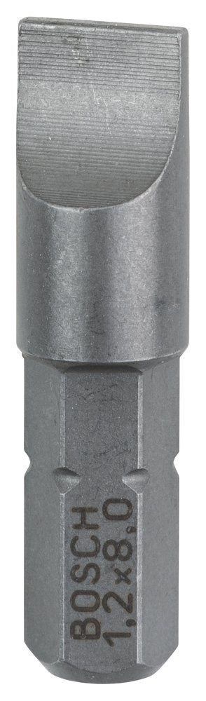Bosch Extra Hard Screwdriver Bit 1.2mm x 8.0mm - 25mm Length Phillips Screw Bit Set for Precision Work | Durable Blue Construction Bits for Electronics, Furniture & DIY Projects