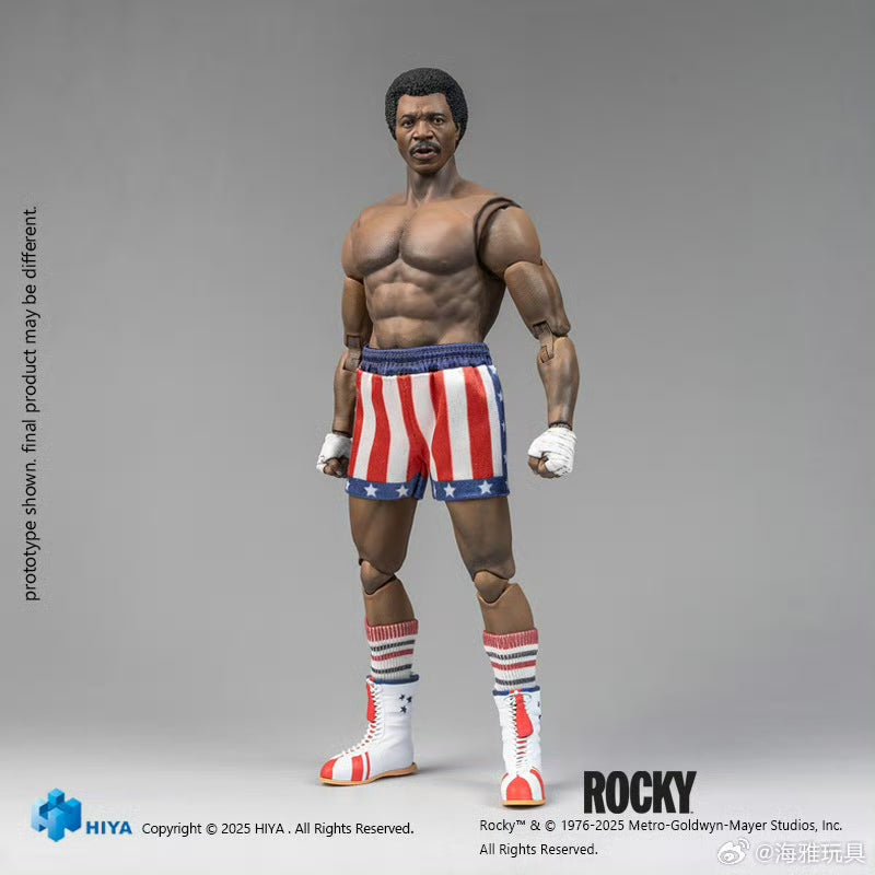 Pre-Order Hiya Toys 16cm 1/12 Scale Exquisite Super Series Rocky Balboa vs Apollo Creed Action Figures - Perfect for Collectors & Movie Scene Displays
