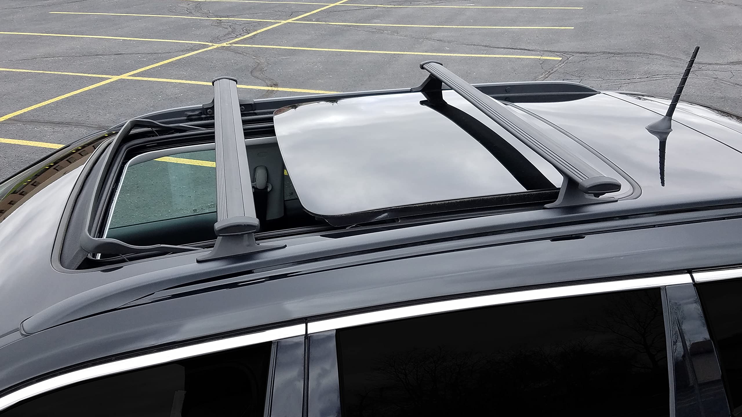 Brightlines Jeep Compass Roof Rack Crossbars & Kayak Carrier Combo - Fits 2018-2025 Jeep Compass | Heavy Duty Aluminum Cargo Rack for Kayaks, SUPs, Bikes & Outdoor Gear | Perfect for Camping, Road Trips & Water Sports Adventures