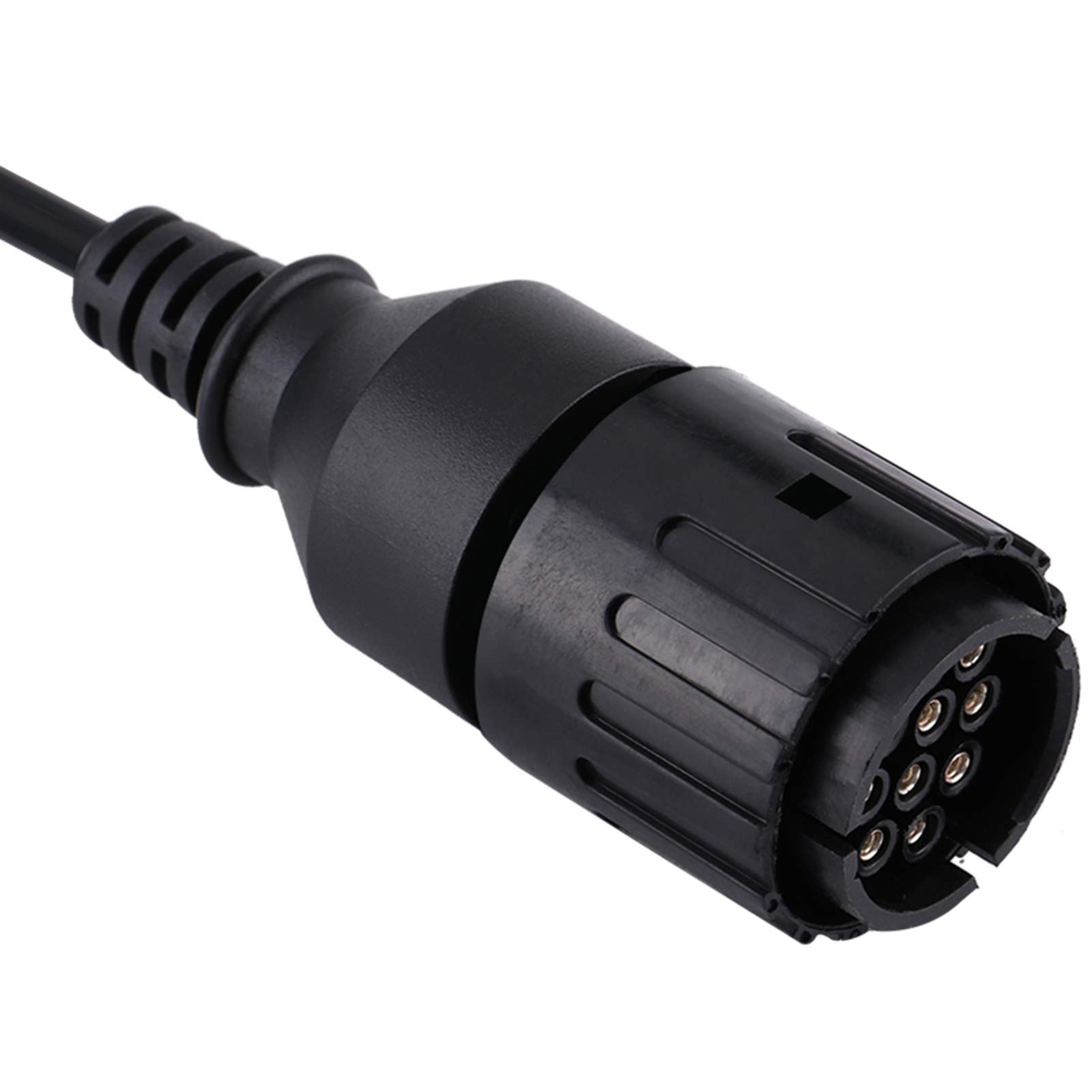 OBD2 Adapter Cable for Motorcycle - 10 Pin to 16 Pin GPS Diagnostic Tool with Throttle Overlay, ABS & Metal Connector (22AWG, 59cm, 175g, Black) - Perfect for Motorcycle ECU Tuning, Data Logging & Performance Monitoring