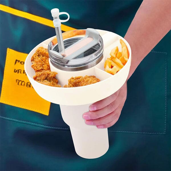 HydriEase Leak-Proof Tumbler Snack Bowl with Lid - BPA-Free Insulated Food Container for Kids & Adults - Perfect for School, Office, Travel & Outdoor Picnics