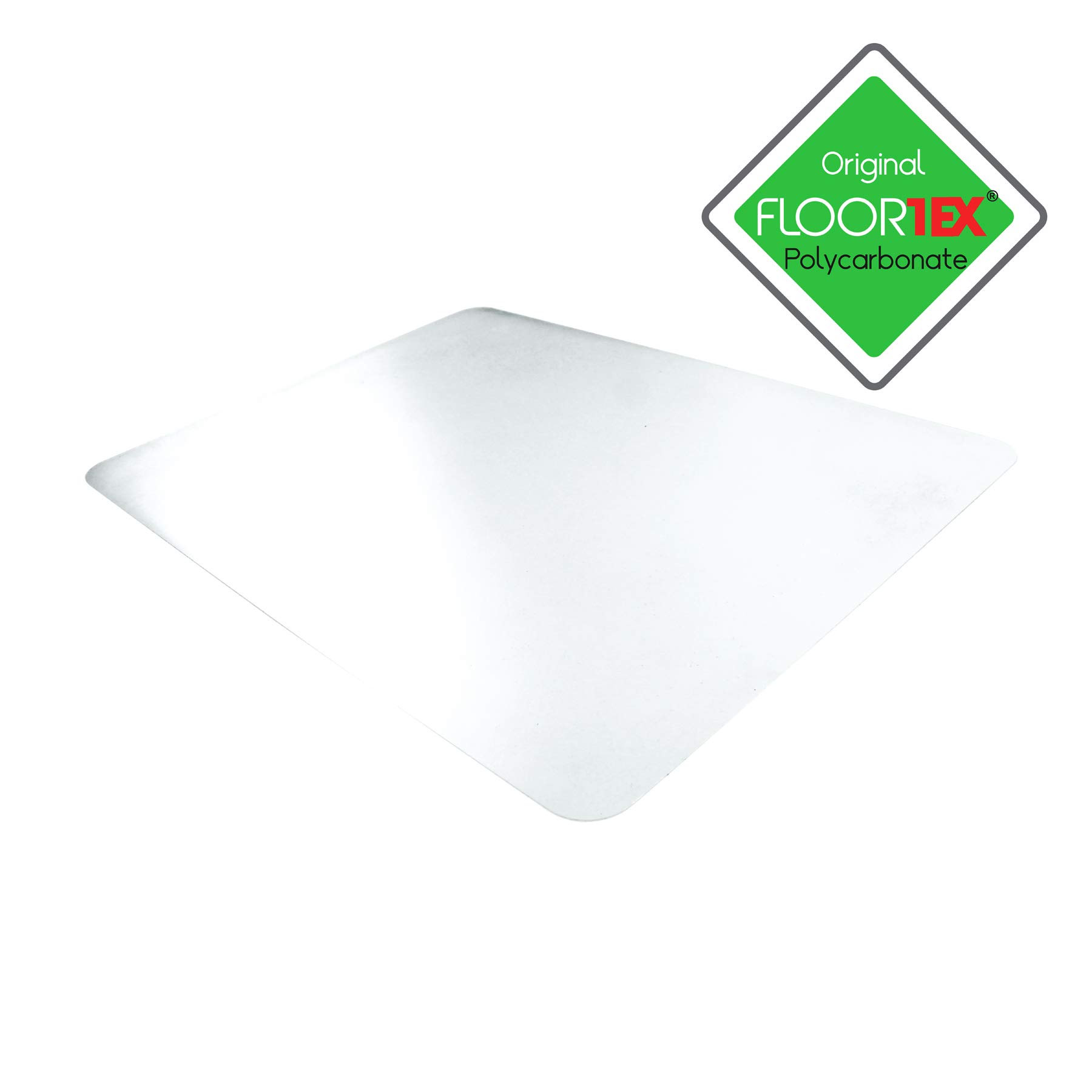 Floortex® 2-Pack Polycarbonate Rectangular Desk Protector Mats - 17