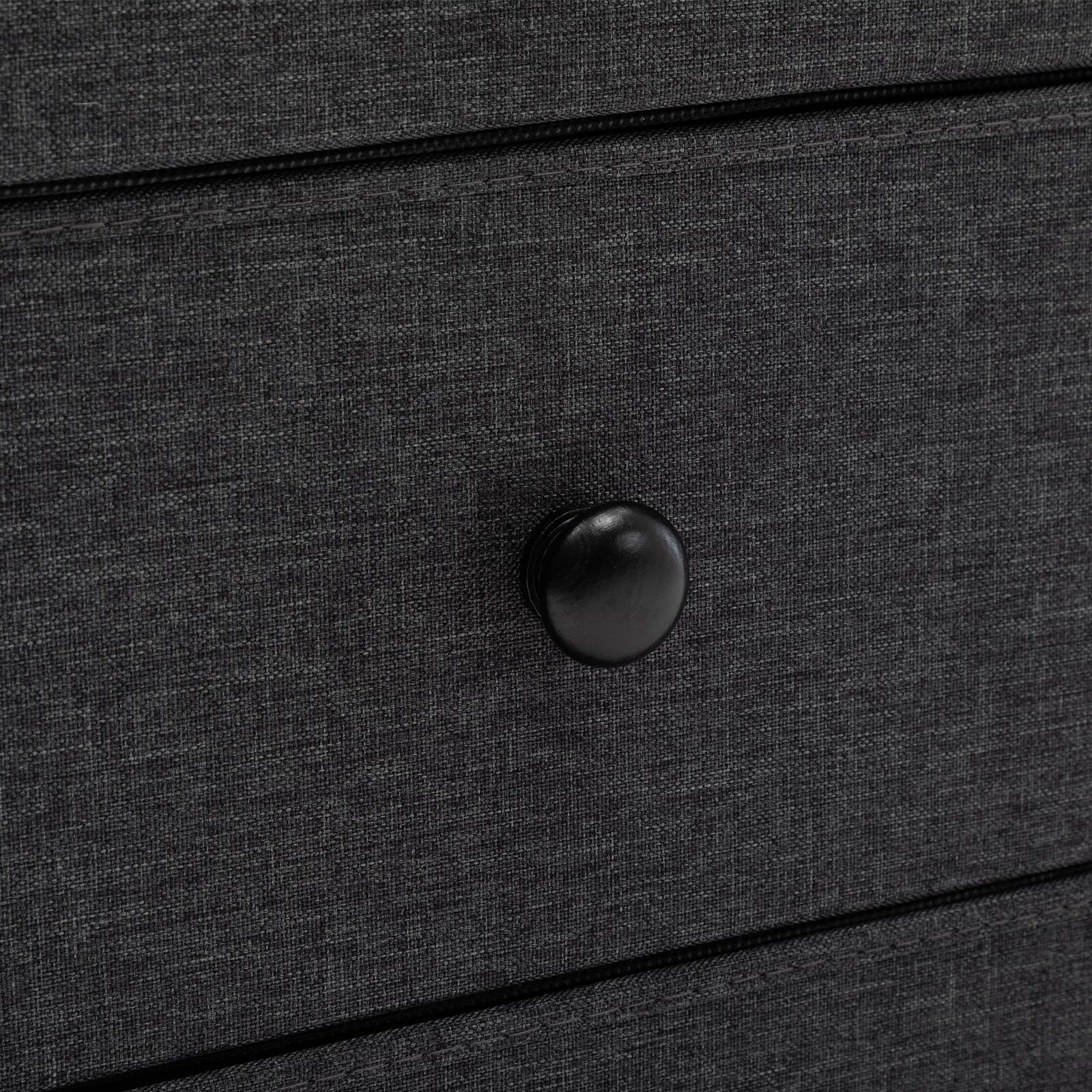 6-Drawer Fabric Dresser with Sturdy Steel Frame - Dark Grey Storage Organizer for Bedroom, Nursery, Hallway & Closet | Space-Saving Dresser for Small Spaces & Apartment Living