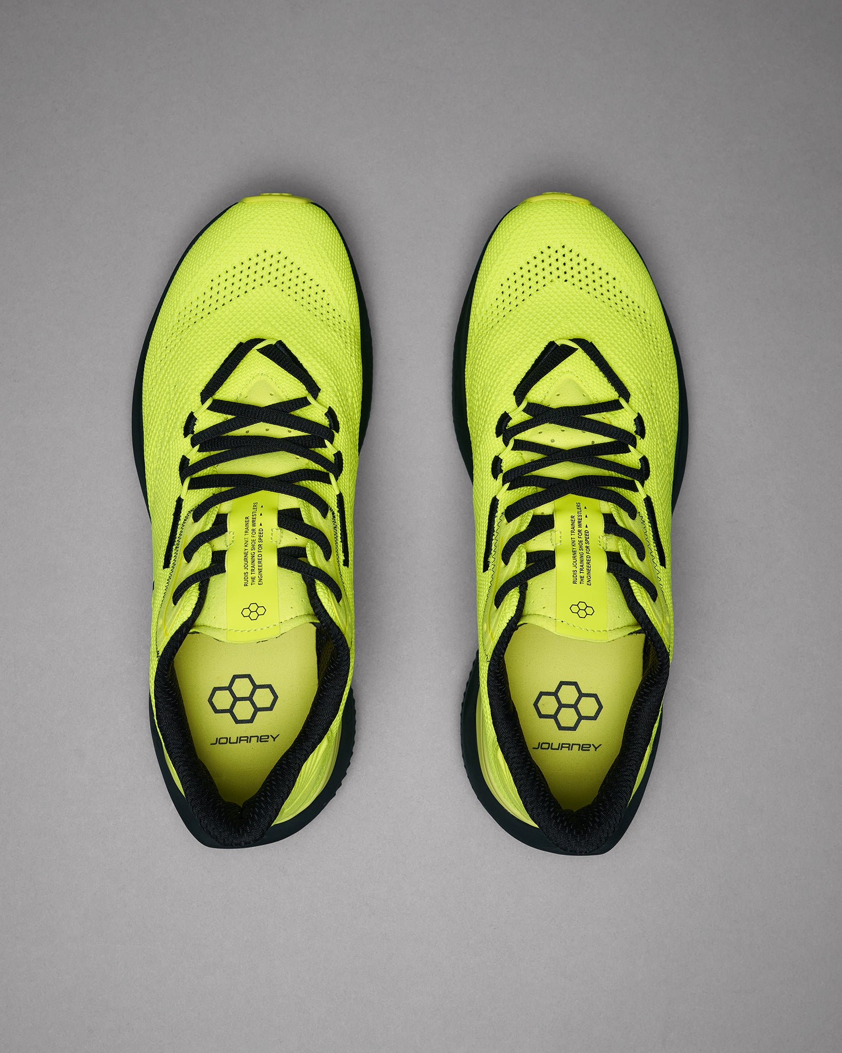 RUDIS Journey Knit Adult Wrestling Training Shoes - Neon Color for High-Performance Mat Workouts & Gym Sessions