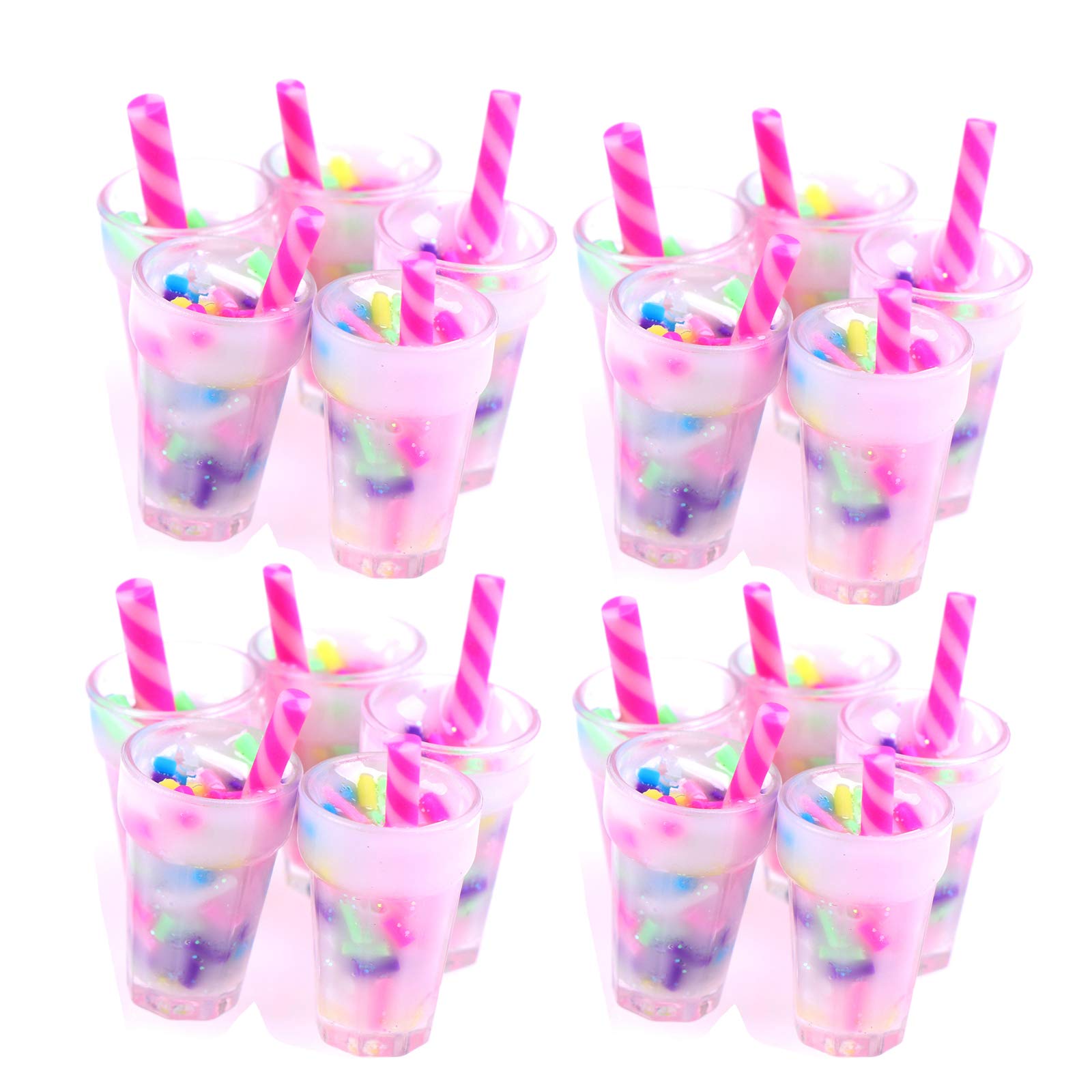 TBoxBo 30Pcs 1:12 Scale Miniature Cream Drink Bottles - Realistic Dollhouse Kitchen Accessories for DIY Decor, Doll Food Props & Mini Kitchen Games | Perfect for Dollhouse Display, Themed Parties & Creative Play