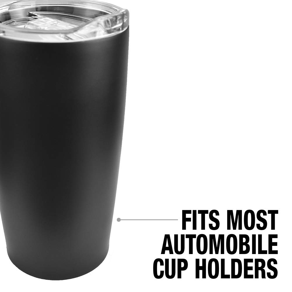 Batman Arcane Bat Logo 20 oz Stainless Steel Tumbler - Vacuum Insulated Coffee Travel Mug with Leakproof Sliding Lid | Double Wall Insulation for Hot & Cold Drinks | Perfect for Office, Gym, Camping & Car Commute