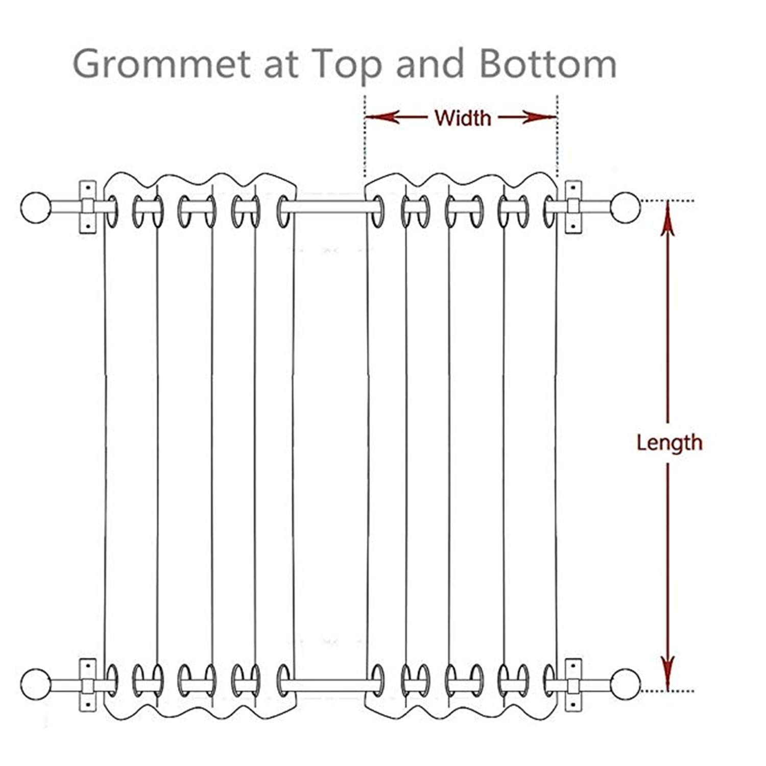 Frelement Waterproof Outdoor Curtains for Patio - UV Resistant, Rustproof Grommet Top & Bottom - 84W x 96L White Drape Panels - Perfect for Backyard, Deck, Pergola & Poolside Privacy