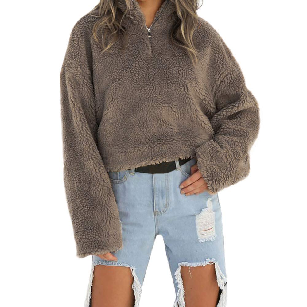Women's Winter Wool Coats with Fleece Lining - Warm Zipper Jacket for Cold Weather | Cozy Fleece Cotton Sweater Outwear for Ladies | Perfect for Snow Days, Outdoor Activities & Daily Winter Wear