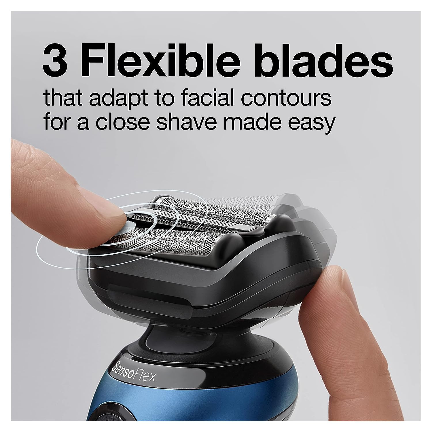 Braun Series 6 6040cs Electric Shaver for Men - Wet & Dry Rechargeable Cordless Foil Shaver with Precision Trimmer & Charging Stand - Blue | Perfect for Travel, Home & Office Use