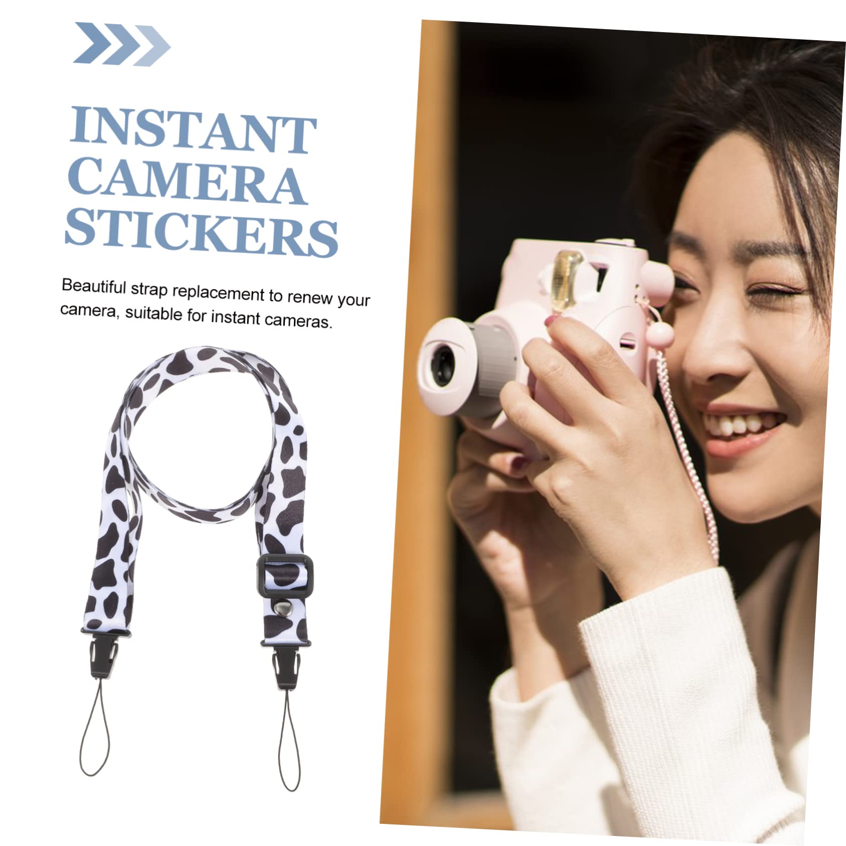 PartyKingdom Instant Camera Accessories Set - Universal Strap, Decorations & Film Stickers for Mini Polaroid Cameras | Perfect for Parties, Travel & Photo Booths