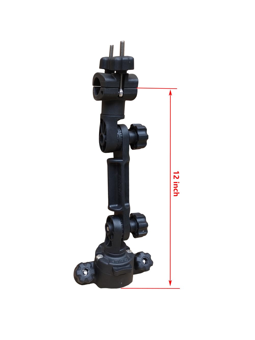 Brocraft Trolling Motor Stabilizer Mount for Boats - Heavy Duty Aluminum Stabilizer Bracket for Smooth Fishing - Perfect for Bass Boats, Kayaks, and Canoes