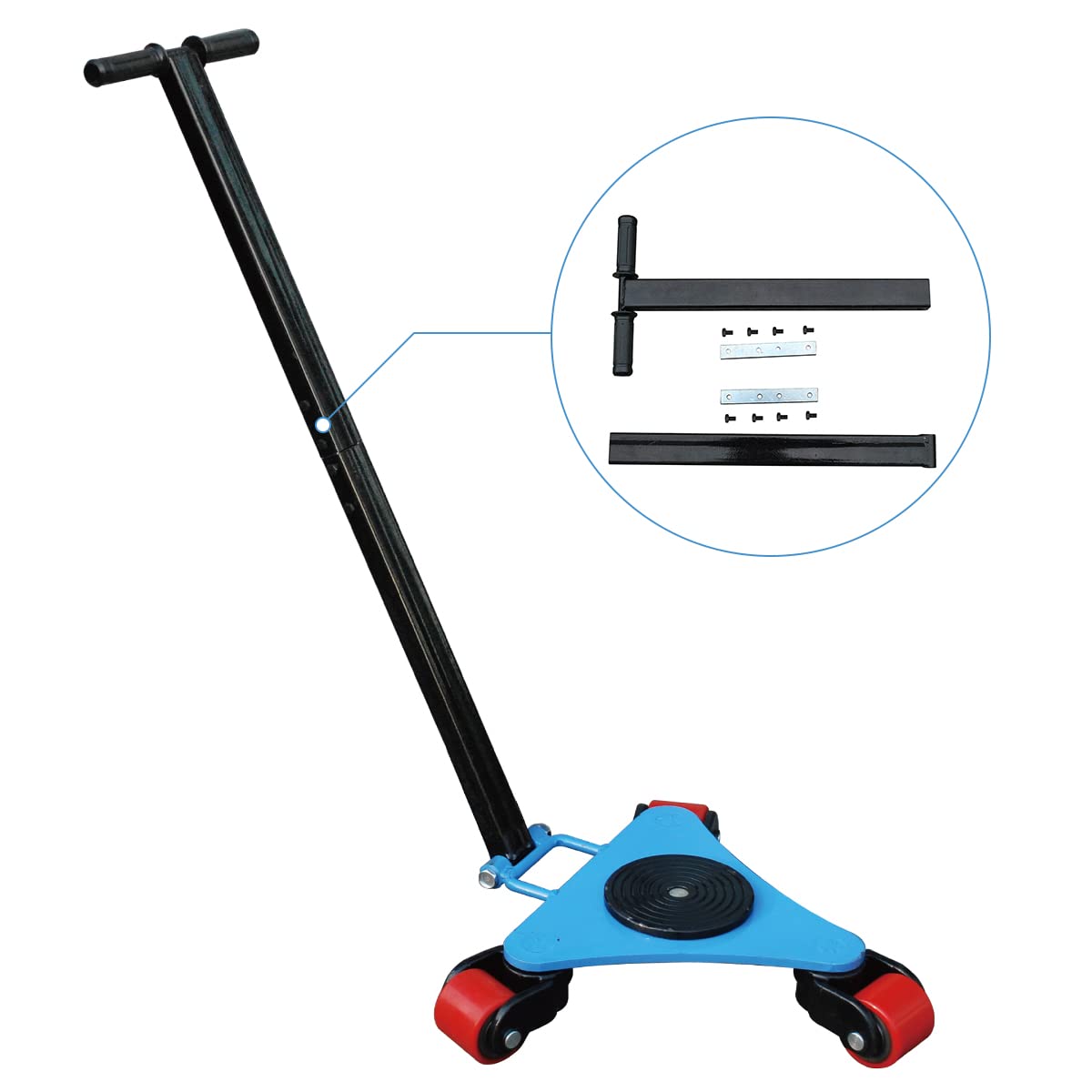 Heavy Duty Machine Skates 4400lbs Capacity - 2 Ton Machinery Movers with 3 Swivel Casters for Workshop, Warehouse & Industrial Equipment Transport - Perfect for Moving CNC Machines, Lathes & Heavy Machinery