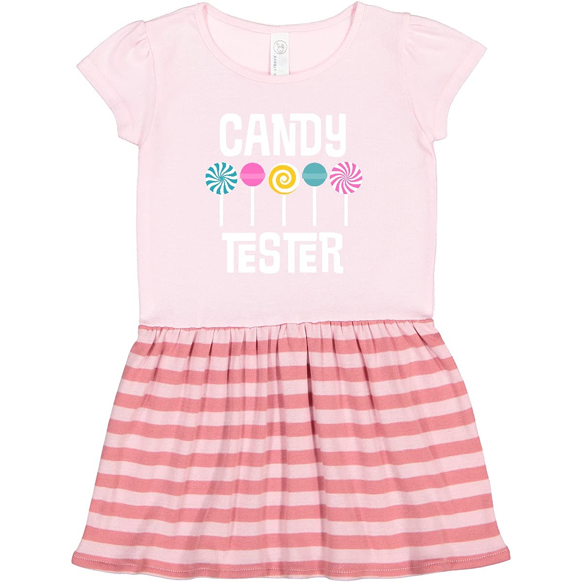 Inktastic Candy Tester Cute Sweets Toddler Dress - Adorable Girls' Outfit for Birthday Parties, Holidays & Family Photos