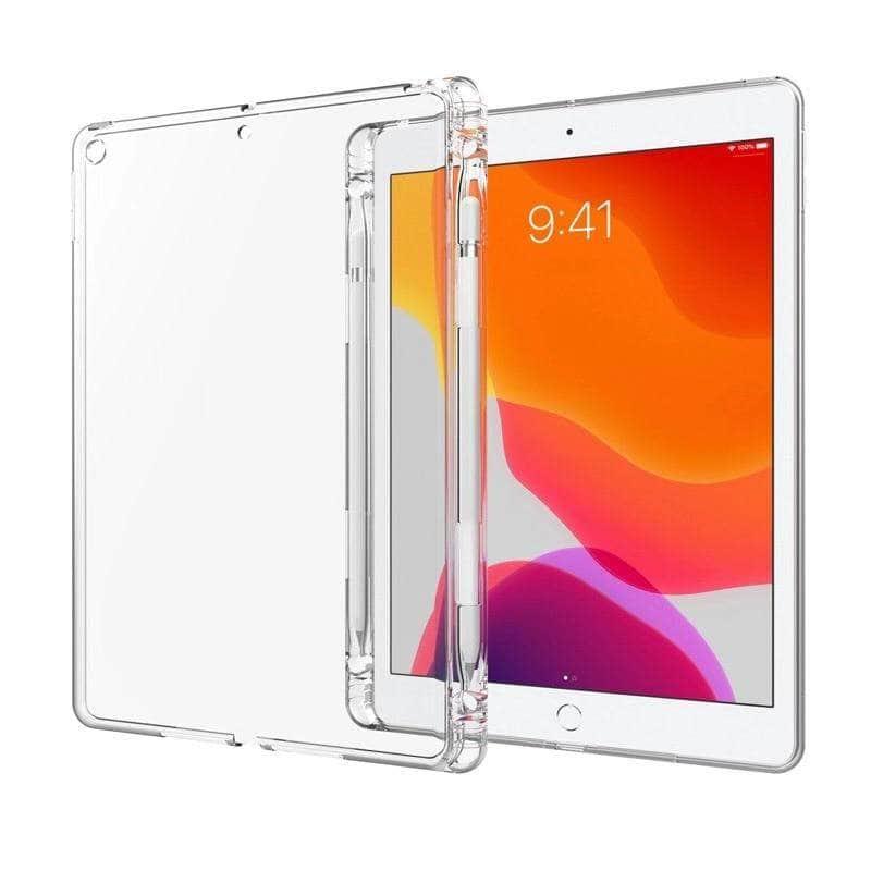 Apple iPad 10.2-inch 9th Generation (2021) Clear TPU Protective Case - Slim Shockproof Cover for School, Work & Travel