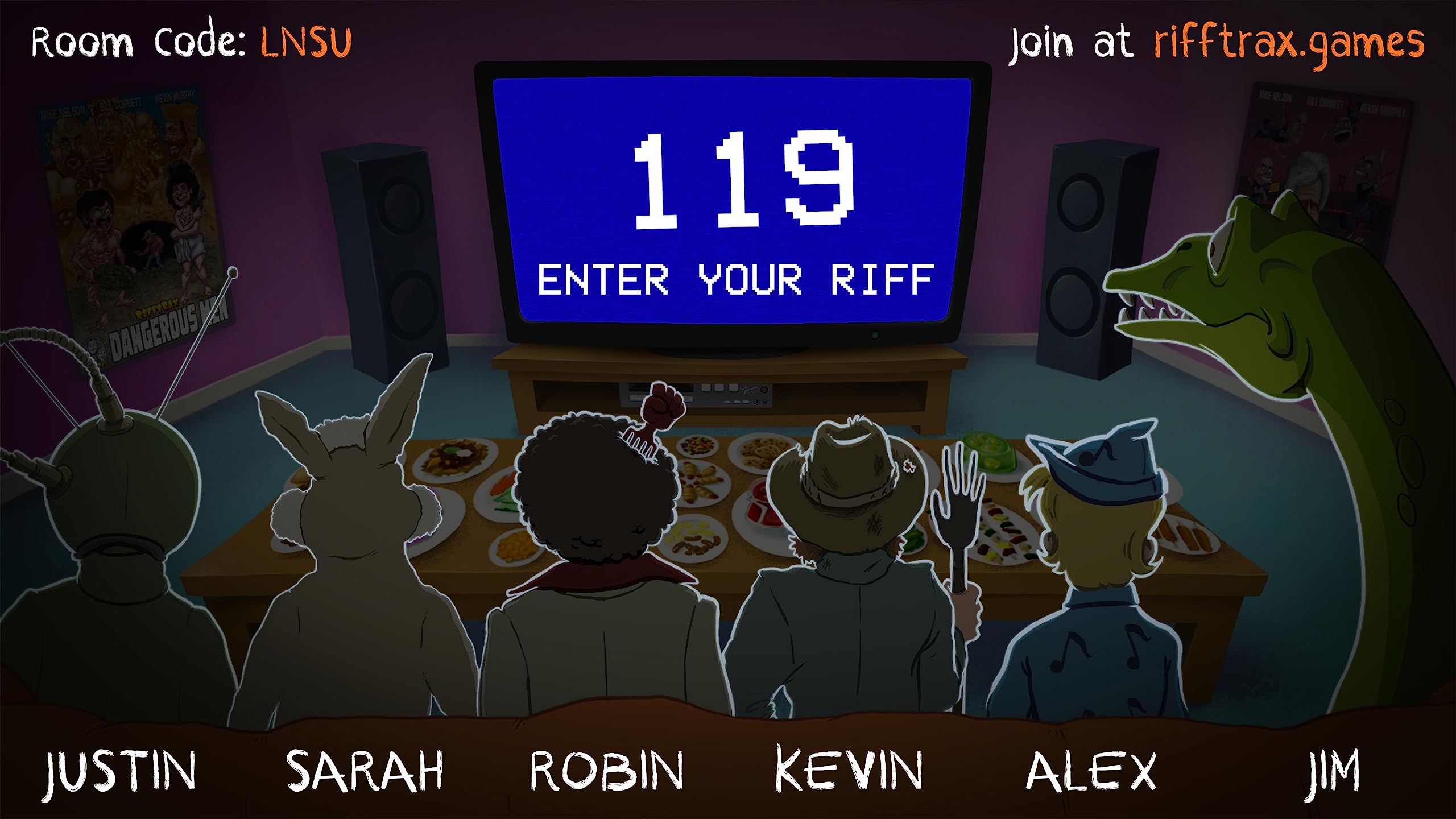 Rifftrax: The Game for Nintendo Switch - Hilarious Movie Commentary Party Game for Friends & Family Game Nights