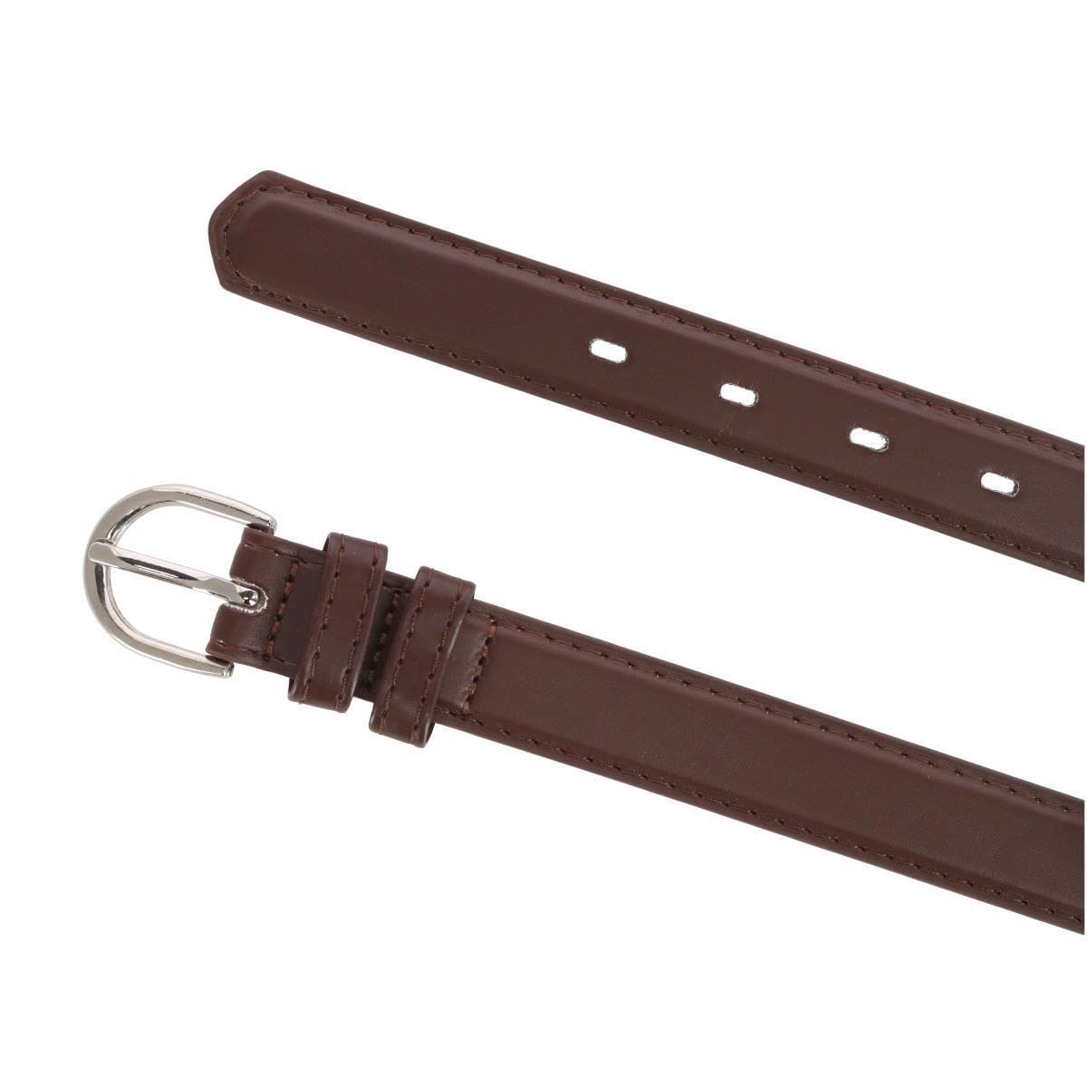 CTM® Genuine Leather 1 Inch Dress Belt for Kids - Adjustable Waistband for School Uniforms & Formal Occasions