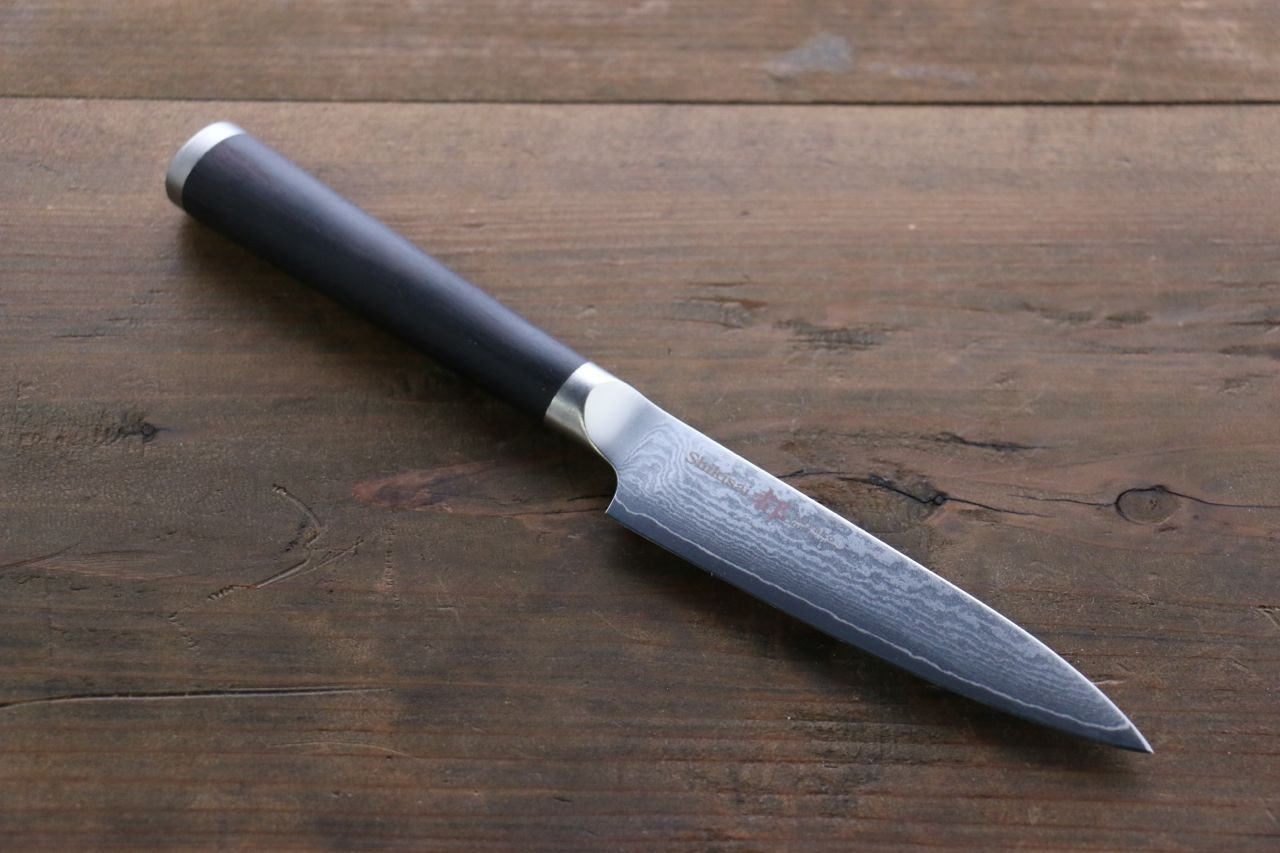 Premium Miyako AUS8 33-Layer Damascus Petty Utility Knife 110mm - Perfect for Slicing, Peeling & Precision Kitchen Tasks