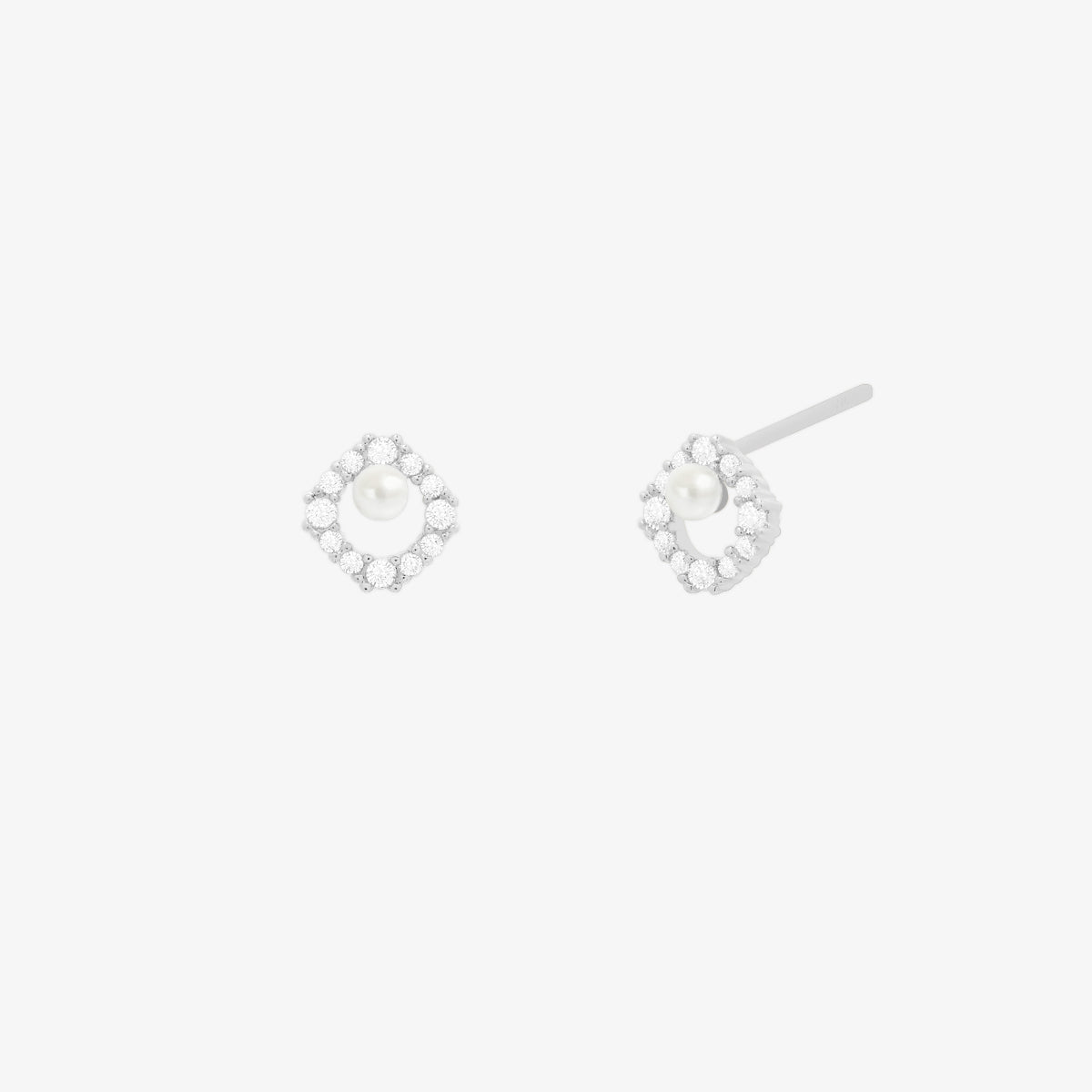 Elegant Cubic Circle Pearl Earrings for Women - Dainty & Stylish Jewelry Gift for Wedding, Party & Everyday Wear