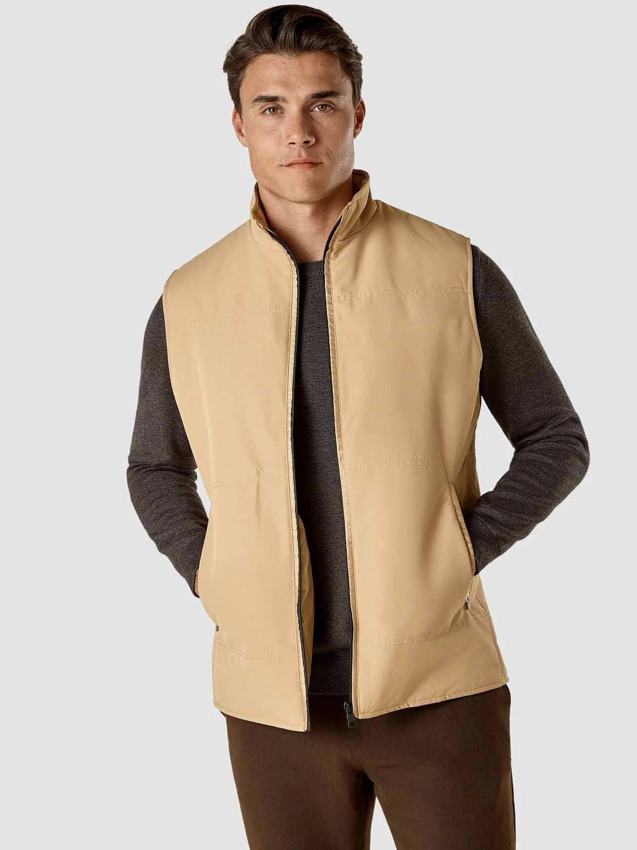 Men's Utility Vest Khaki - Durable Outdoor Work Vest with Multiple Pockets for Hiking, Fishing & Camping Gear